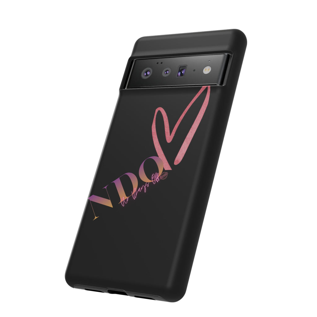 NDO Heart Phone Case – Slim Tough Protective iPhone Cover with Pink Heart Design