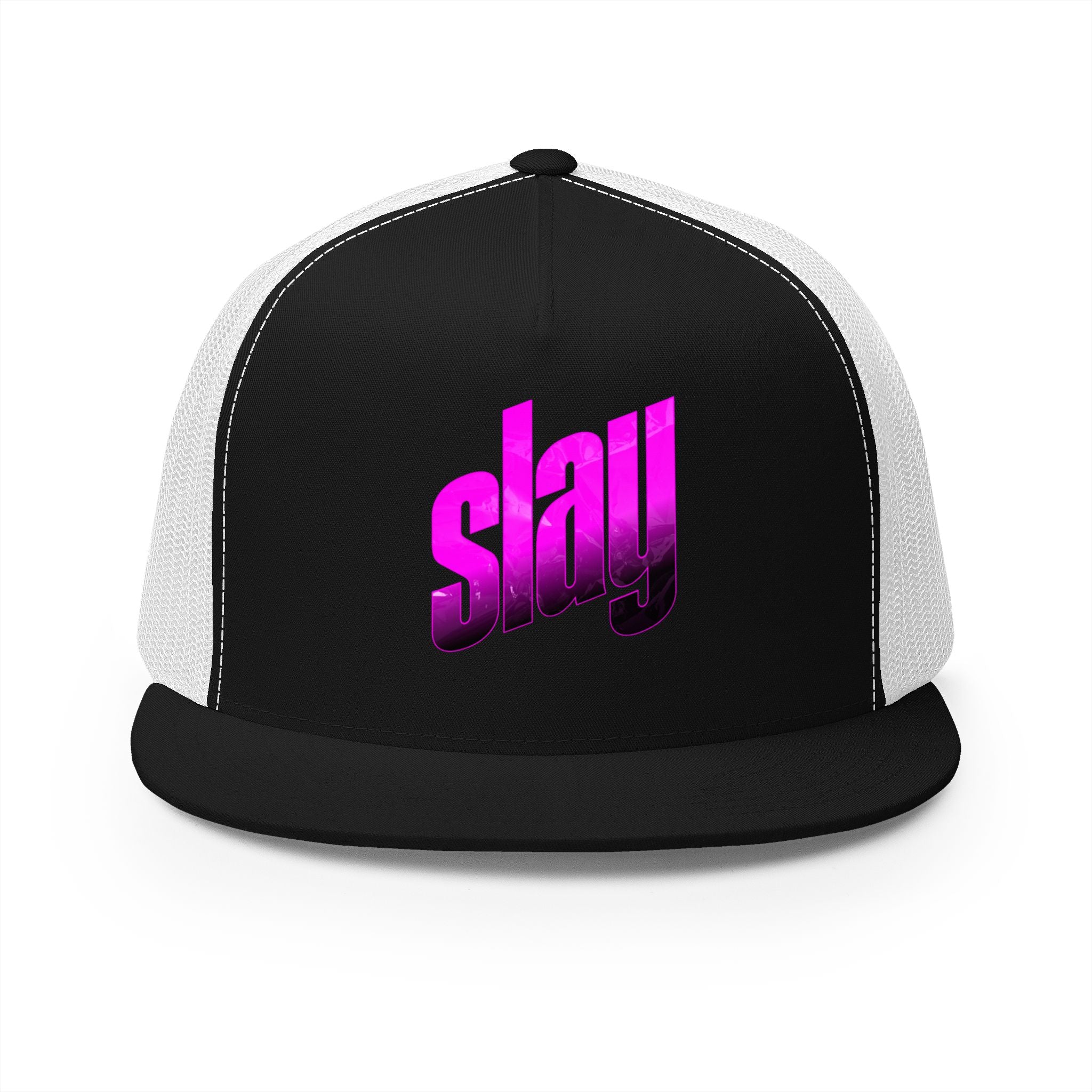 Slay Pink Gradient Trucker Cap