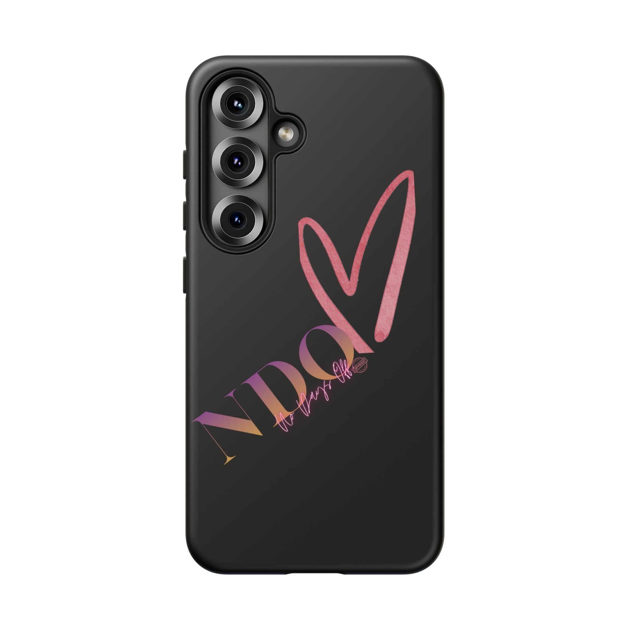 NDO Heart Phone Case – Slim Tough Protective iPhone Cover with Pink Heart Design