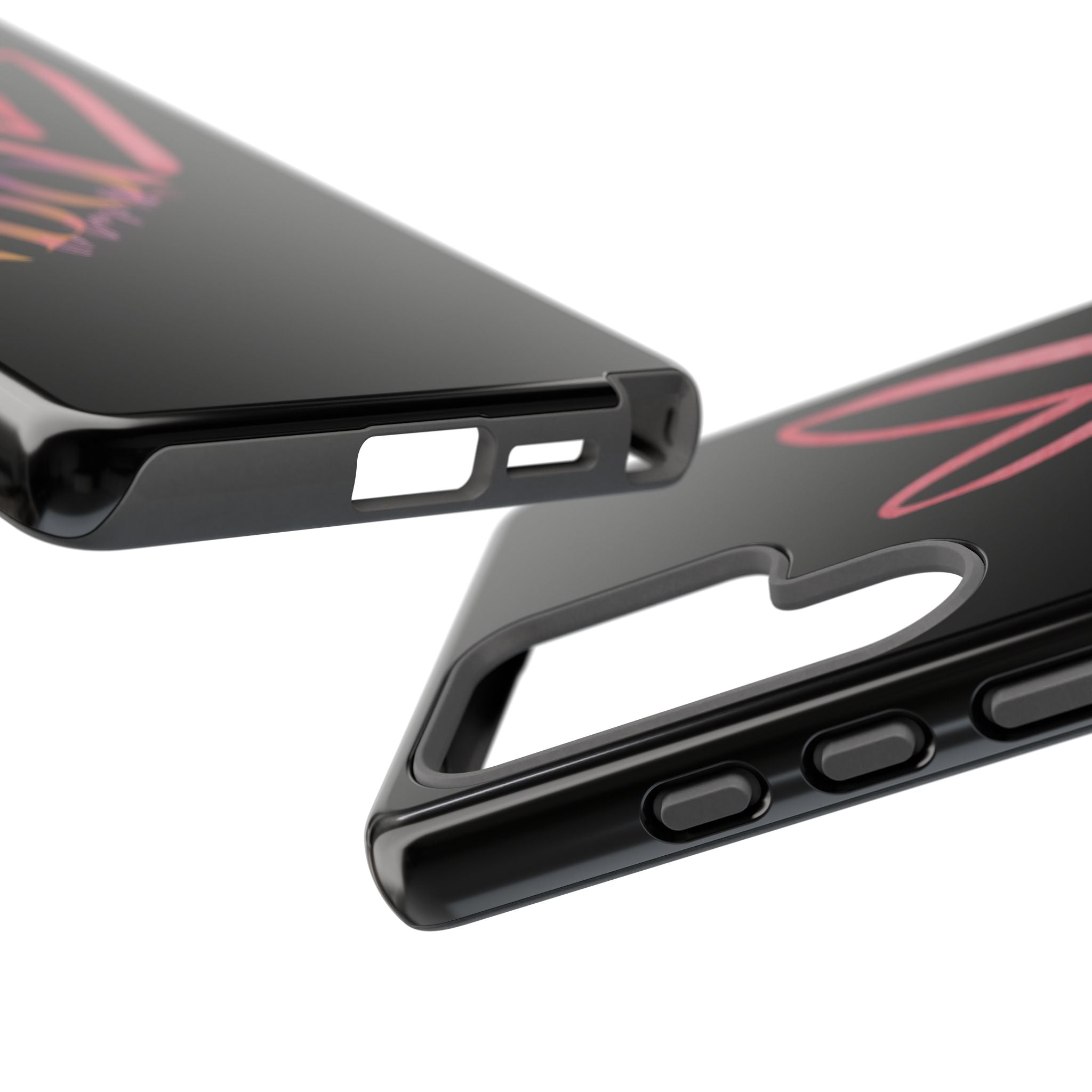 NDO Heart Phone Case – Slim Tough Protective iPhone Cover with Pink Heart Design