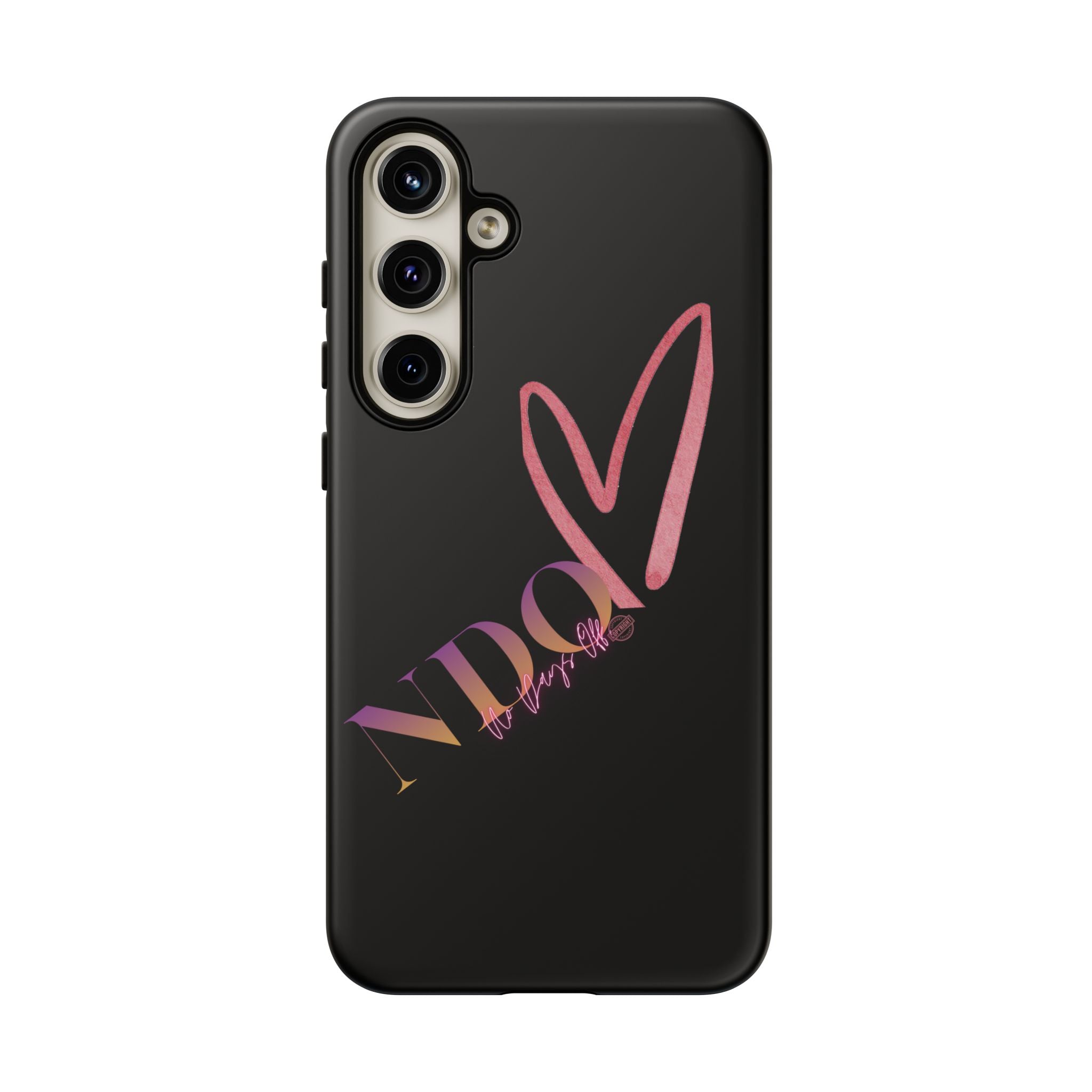 NDO Heart Phone Case – Slim Tough Protective iPhone Cover with Pink Heart Design