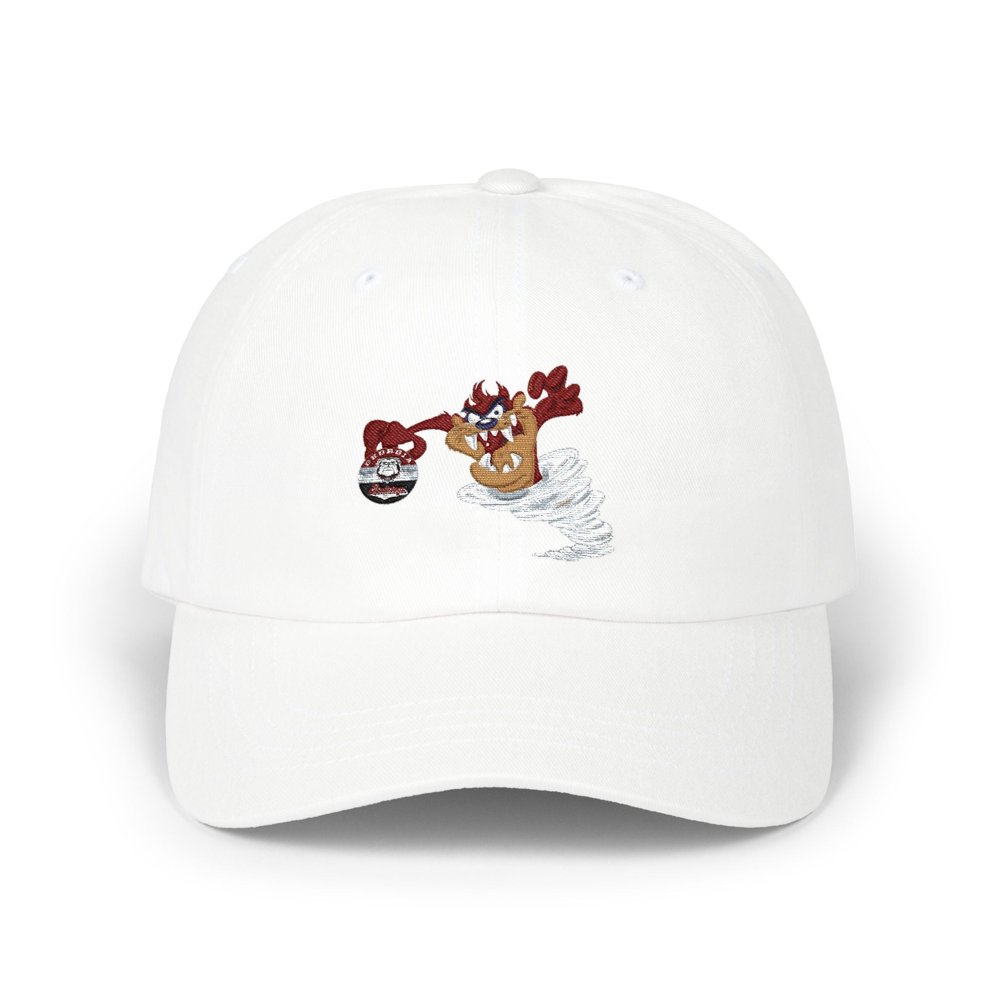 GA Bulls Dogs Dad Cap — Vintage Tasmanian Devil Cartoon Baseball Hat