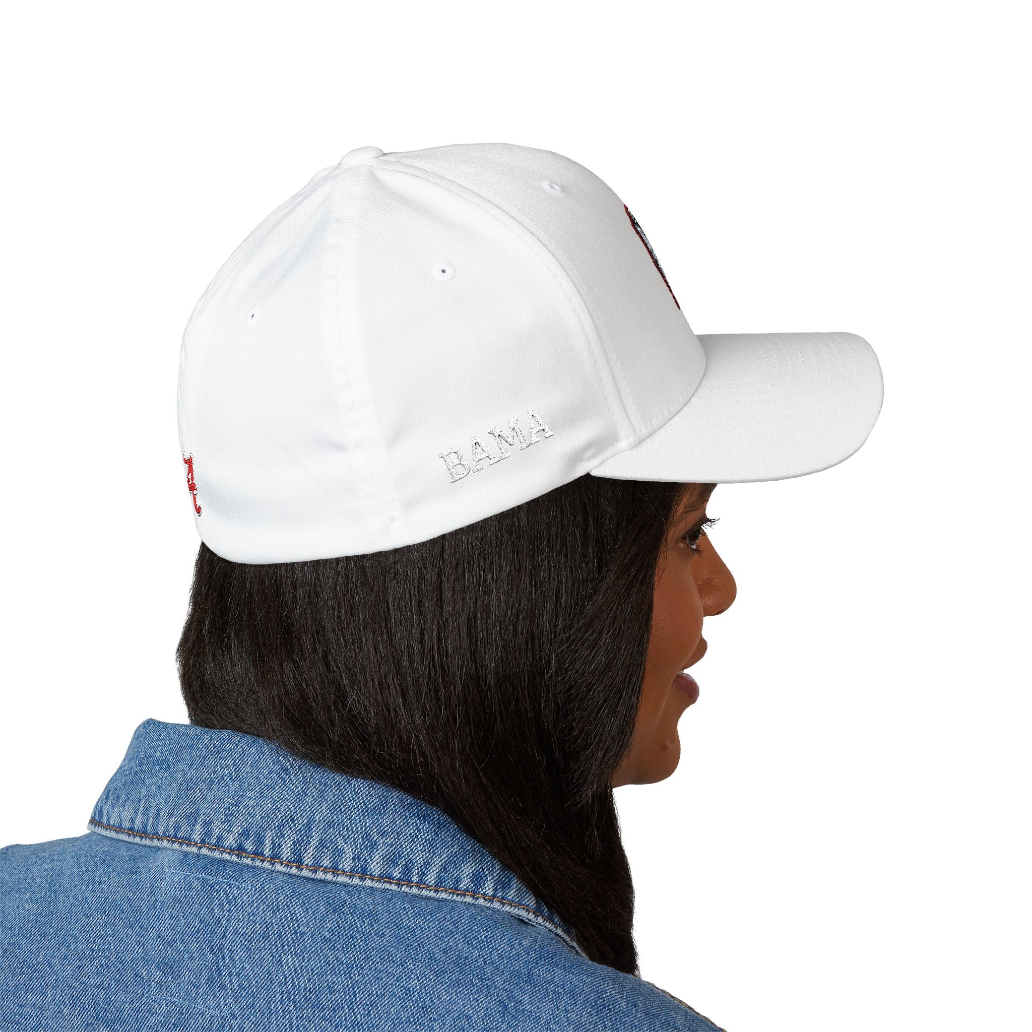 Embroidered ALABAMA (BAMA)  — Classic Structured Closed-Back Baseball Cap