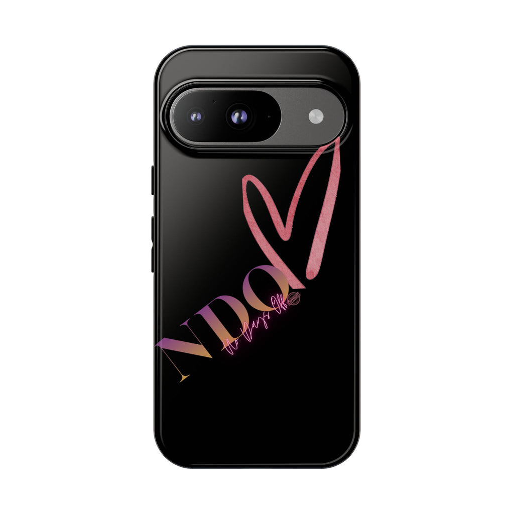 NDO Heart Phone Case – Slim Tough Protective iPhone Cover with Pink Heart Design