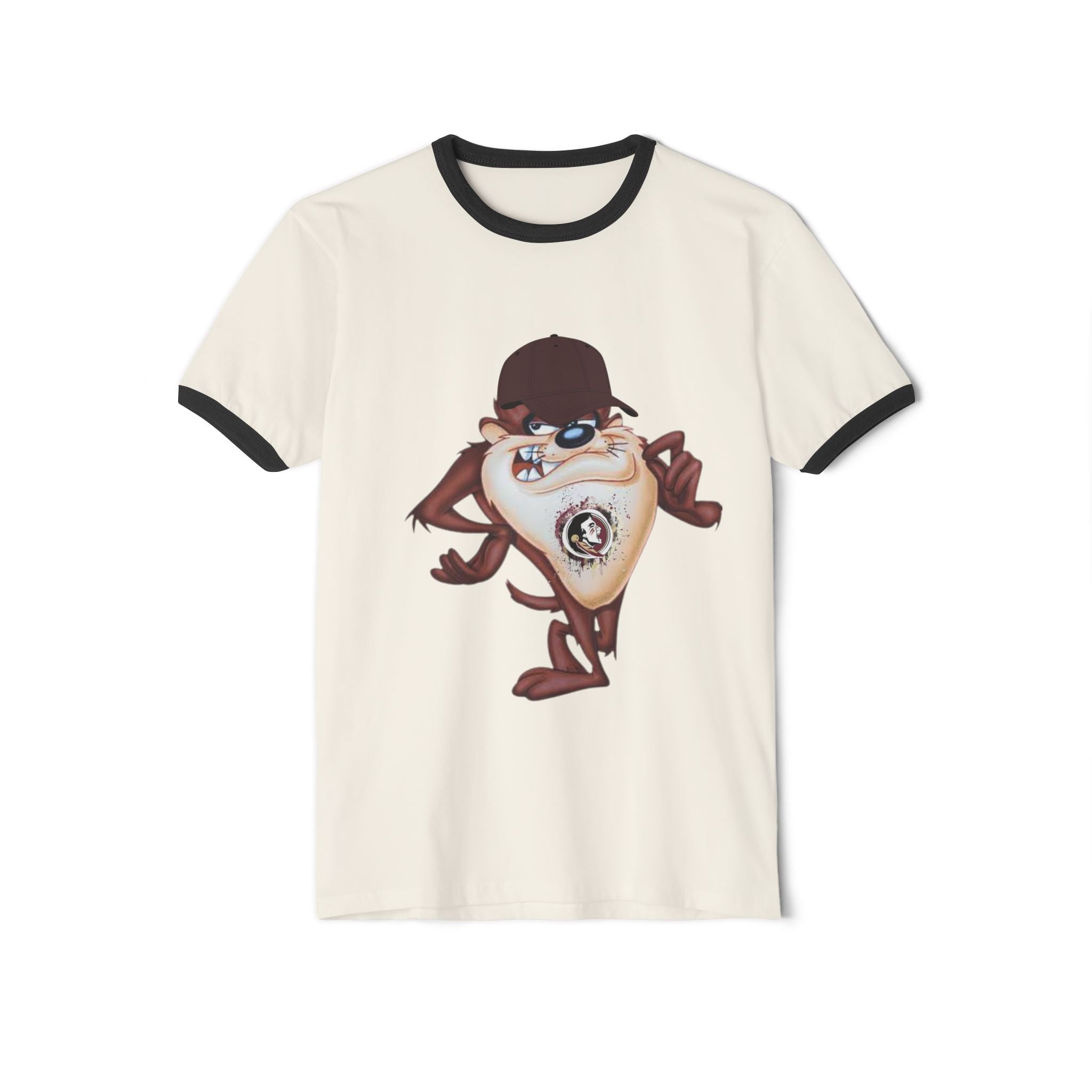T-Shirt — Mischievous Taz FSU Graphic Ringer Tee