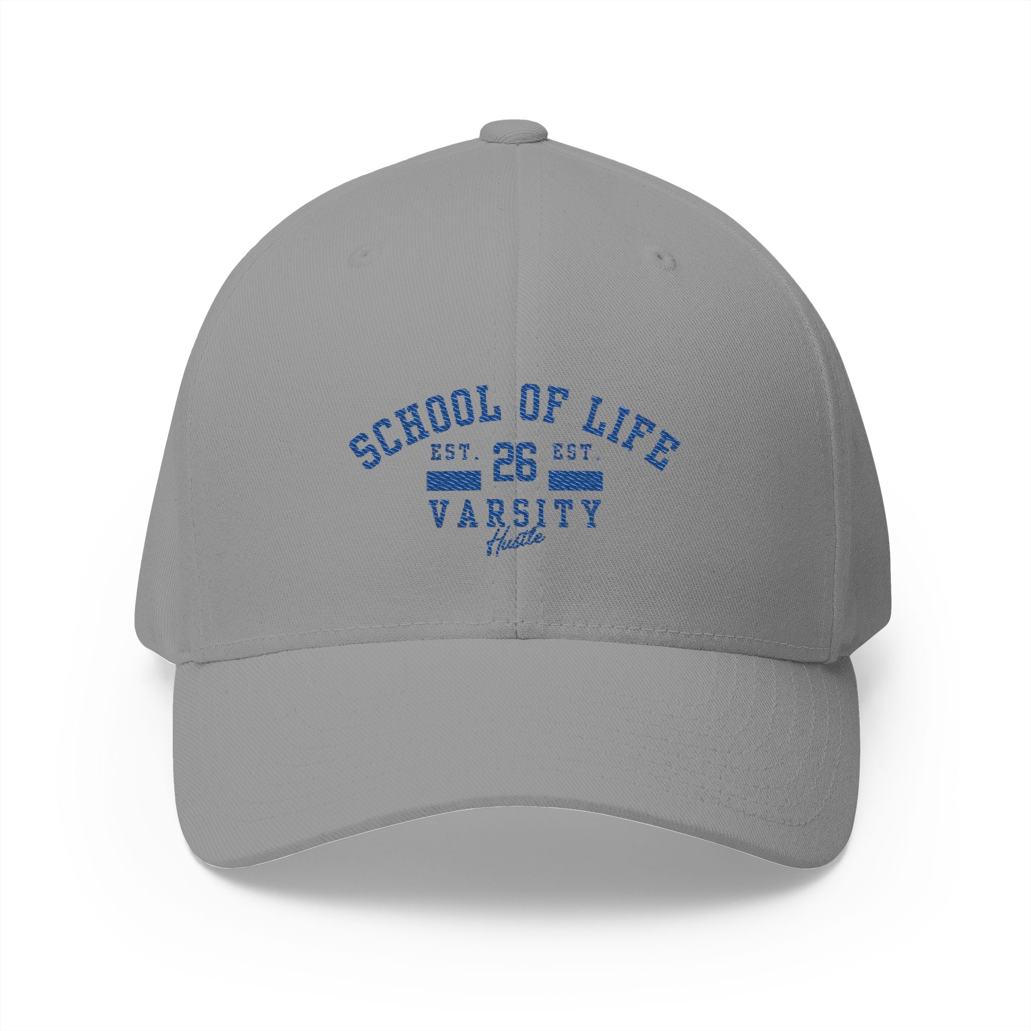 School of Life Varsity Cap — Embroidered Closed-Back Baseball Hat