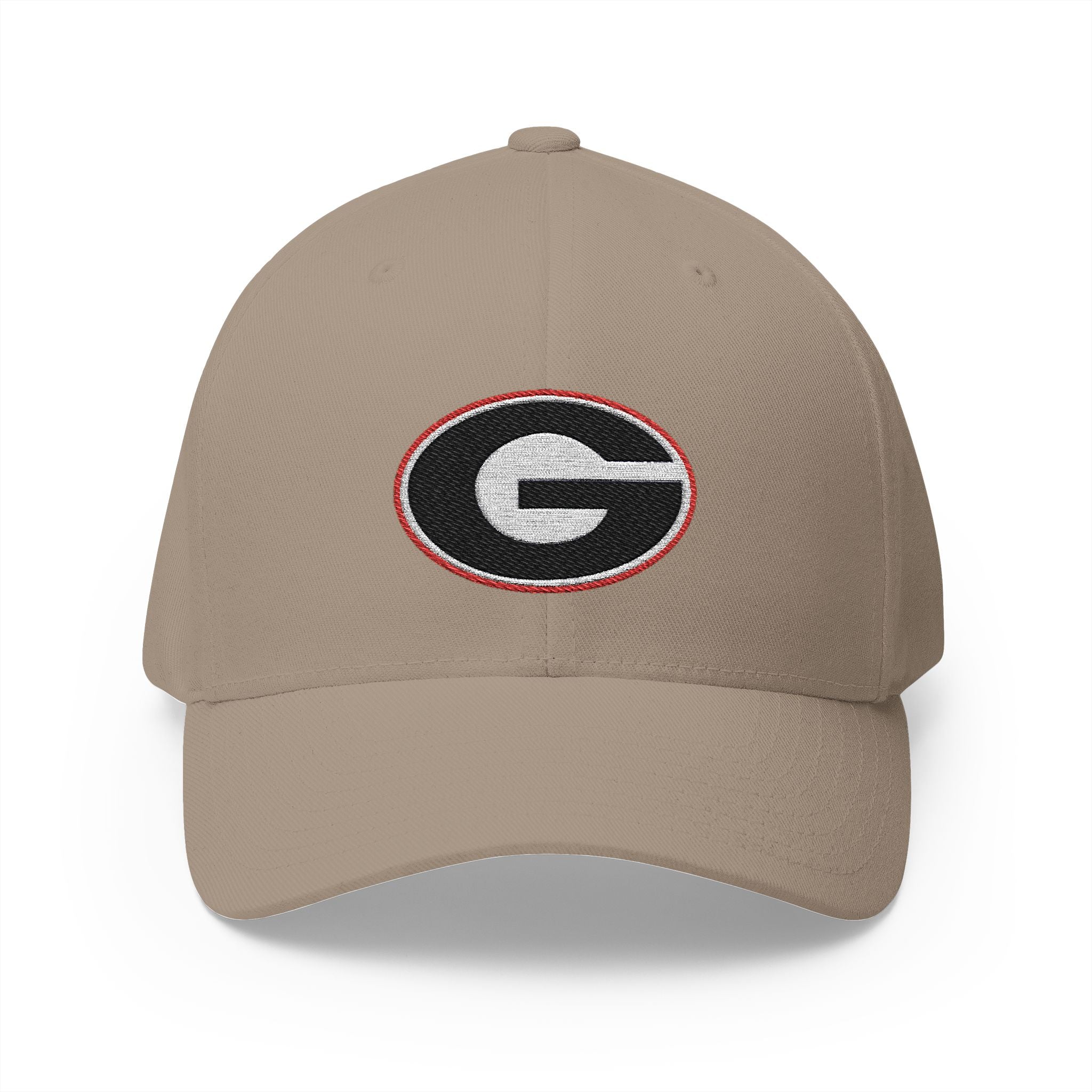 Embroidered GA Bulldogs G Logo Structured Cap — Closed-Back Baseball Hat with 'MY DAWGS' Detail