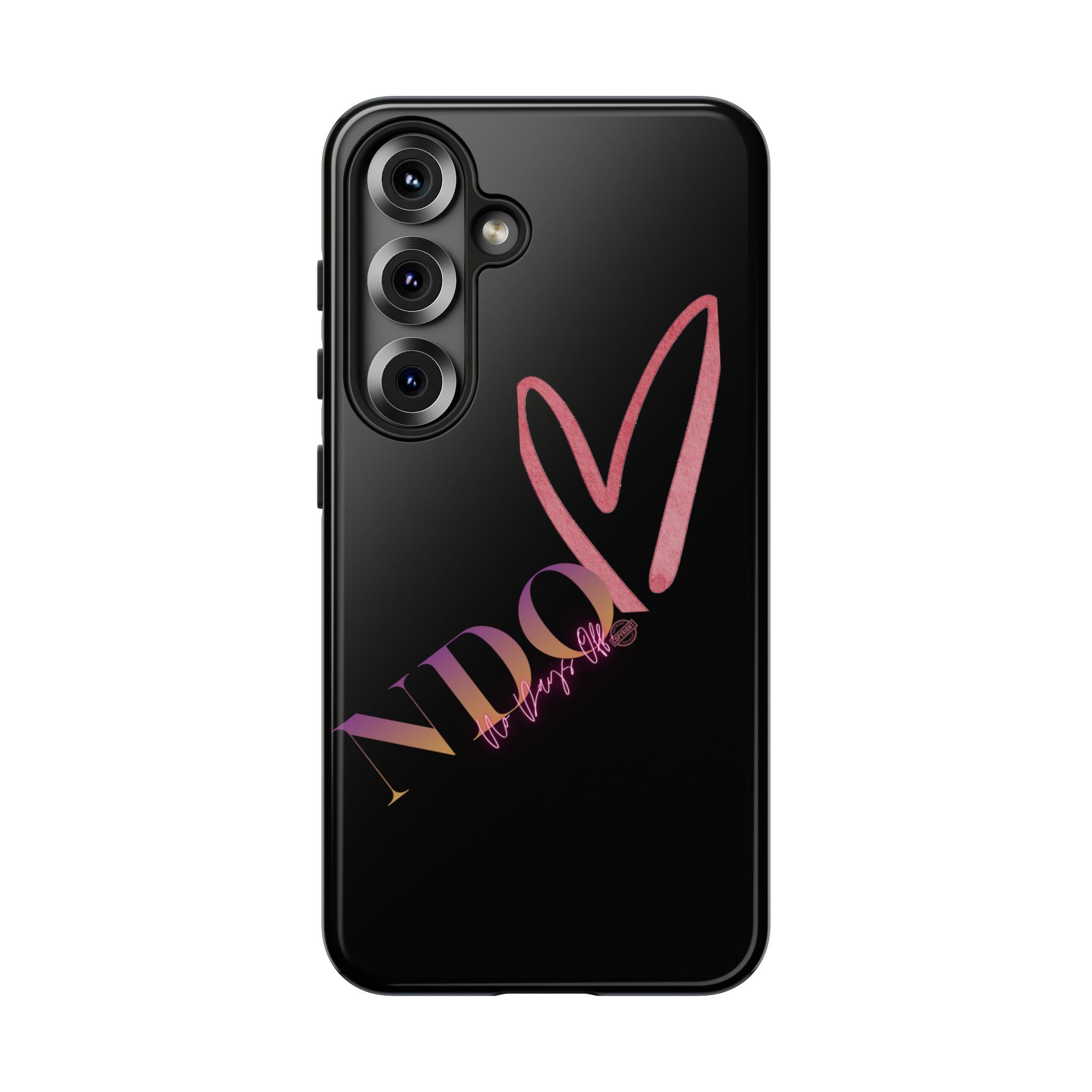 NDO Heart Phone Case – Slim Tough Protective iPhone Cover with Pink Heart Design