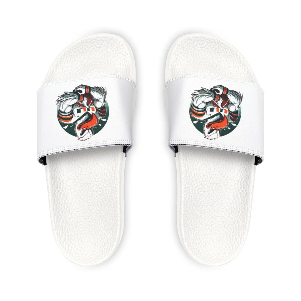 Miami Hurricanes Men's Slide Sandals with Retro Graphic