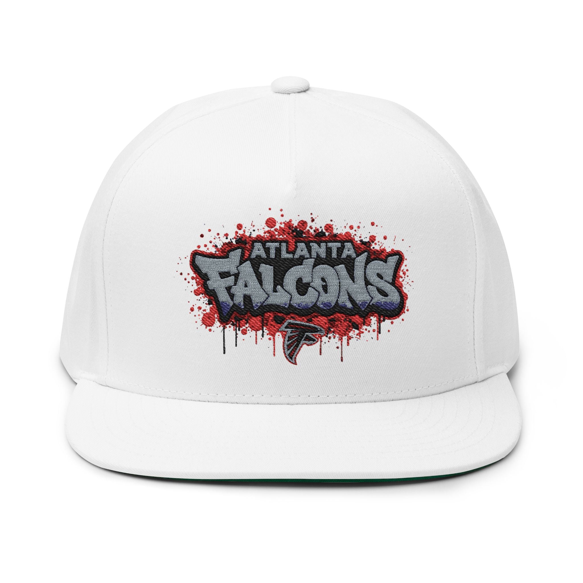 Atlanta Falcons Graffiti Flat Bill Cap - Embroidered Snapback