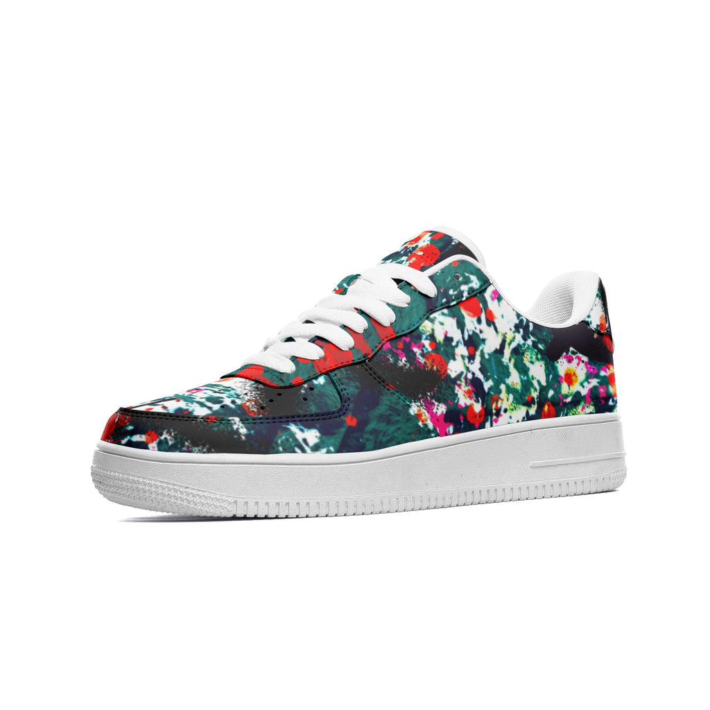 NDO Street Graffiti Unisex Low Top Leather Sneakers