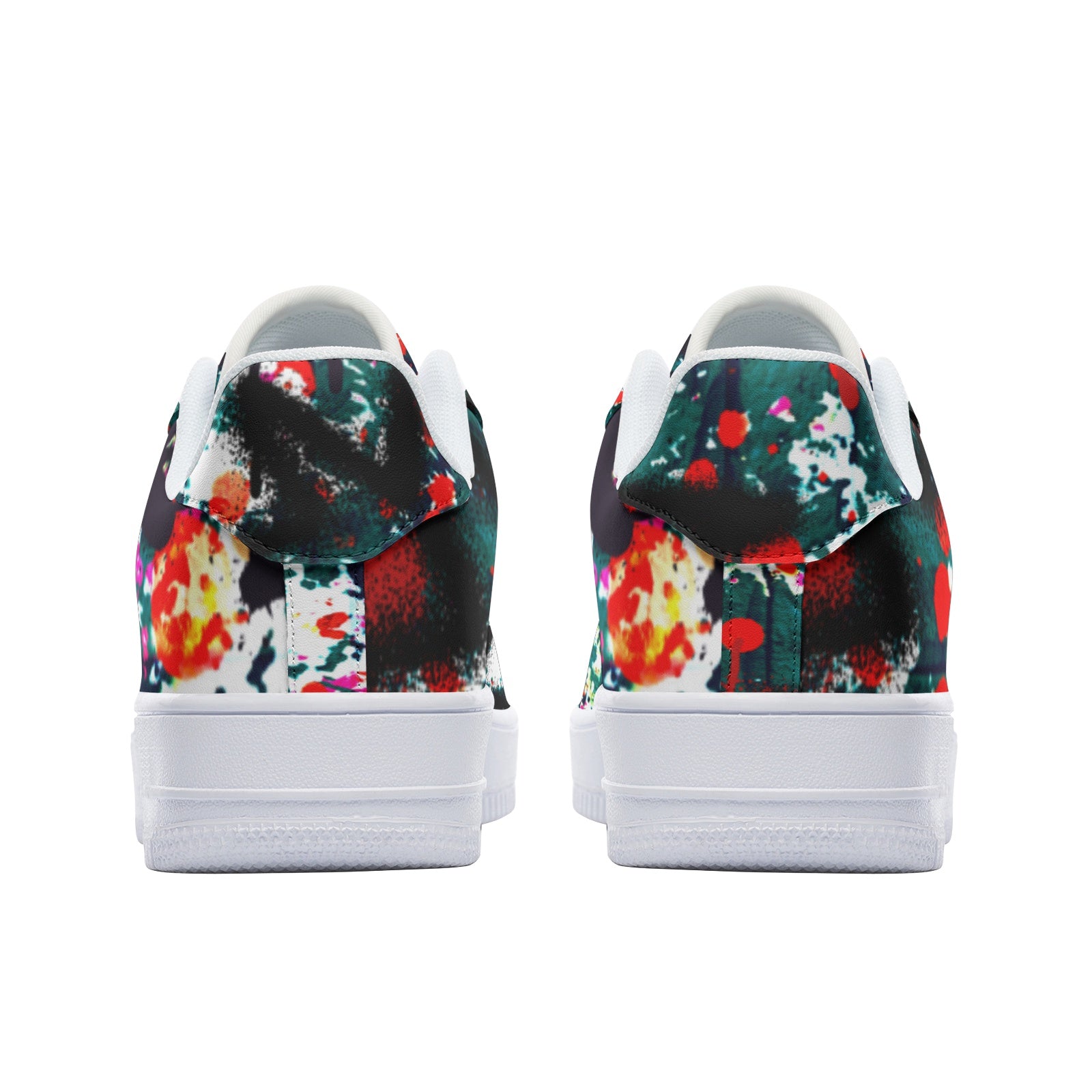 NDO Street Graffiti Unisex Low Top Leather Sneakers