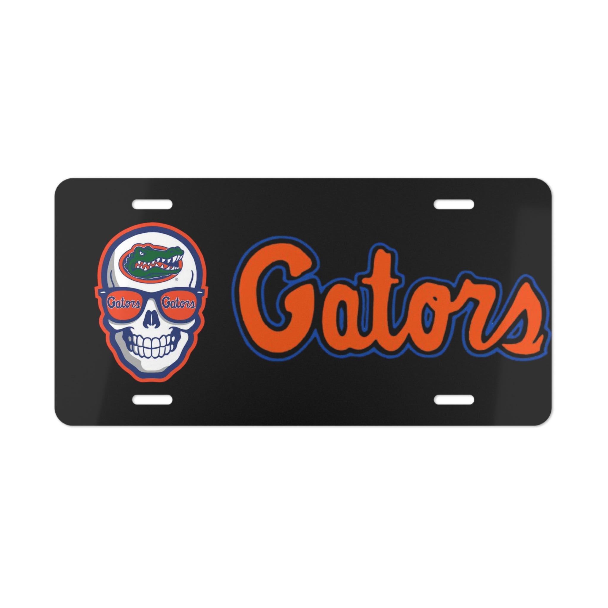 Florida Gators Skull Logo Vanity License Plate — Collegiate Car Tag
