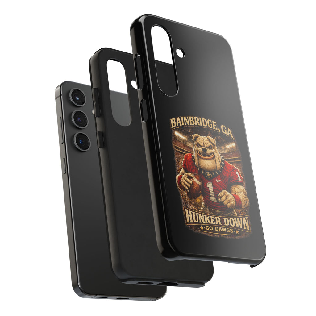 Bainbridge GA Bulldog Football Tough Phone Case — "Hunker Down" Game Day Protector