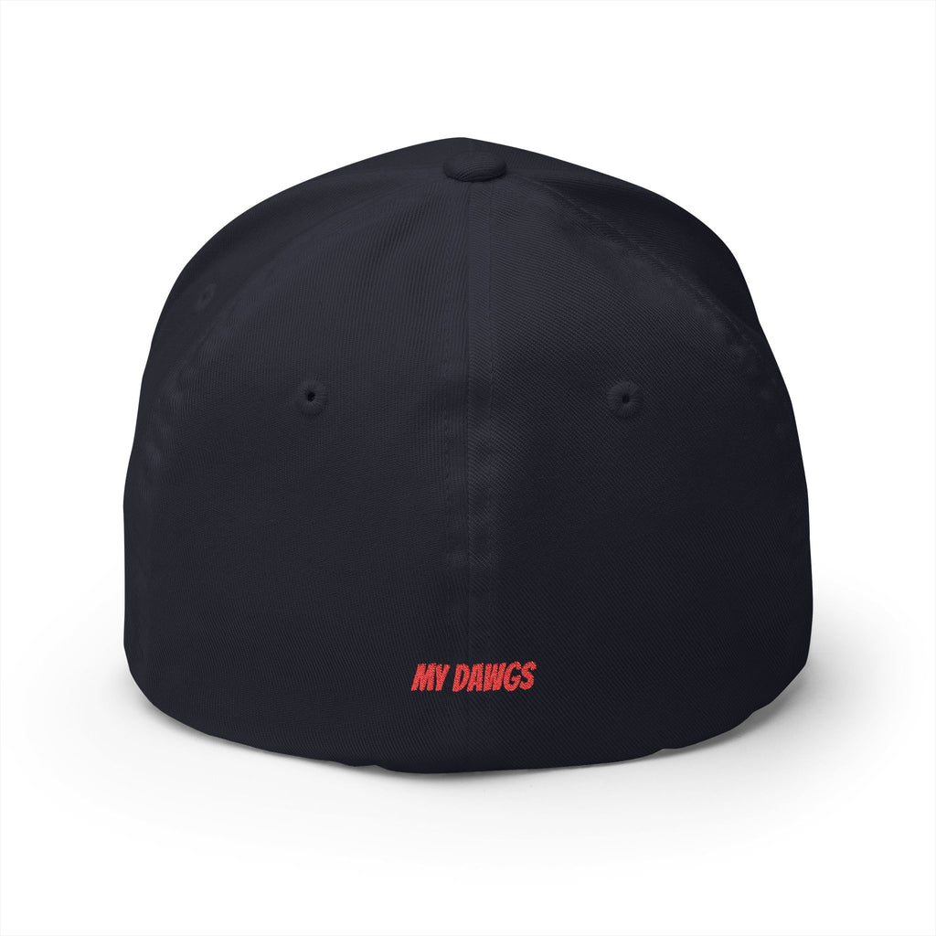 Embroidered GA Bulldogs G Logo Structured Cap — Closed-Back Baseball Hat with 'MY DAWGS' Detail