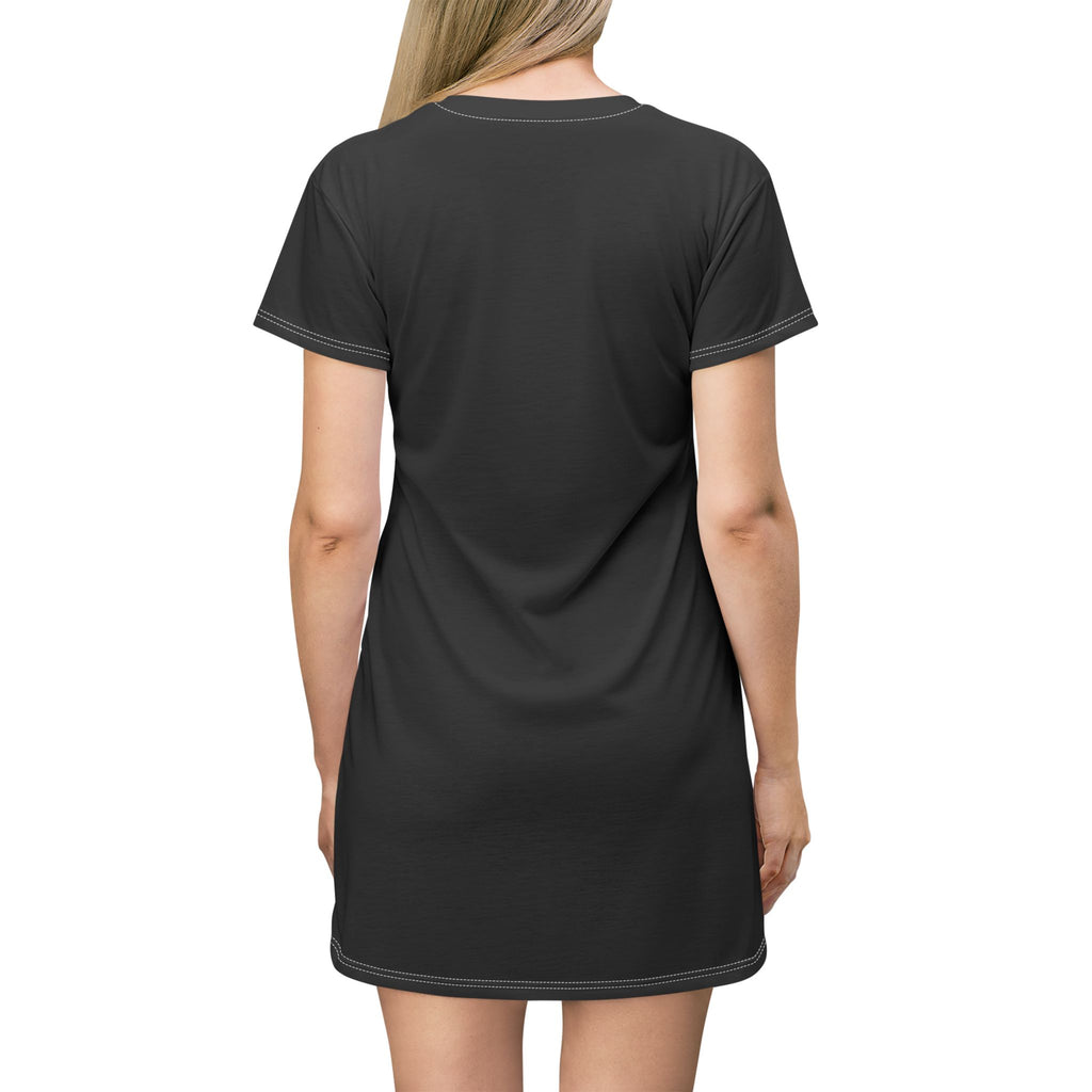 Drip 2 Hard Heart Graphic T-Shirt Dress — Edgy Streetwear