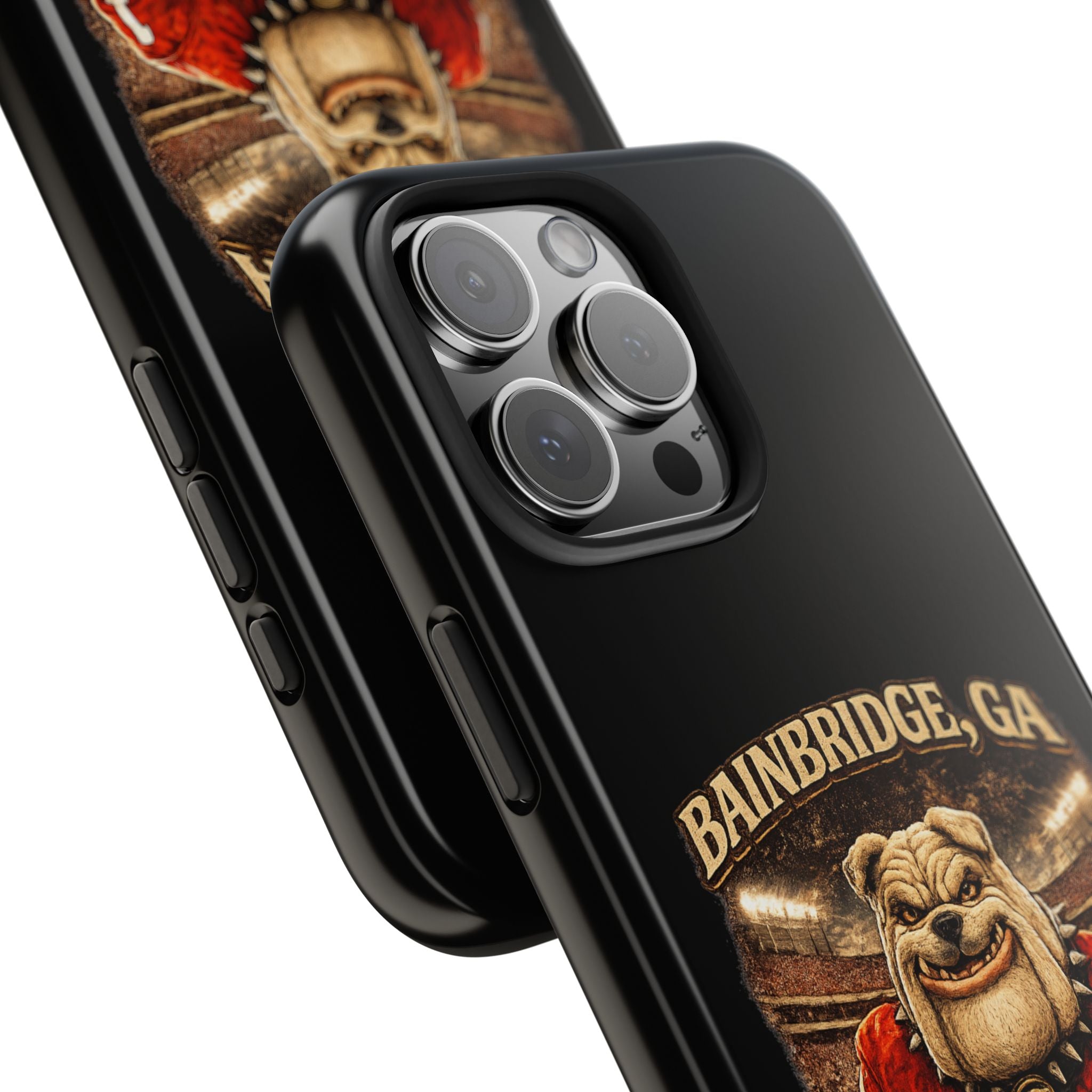 Bainbridge GA Bulldog Football Tough Phone Case — "Hunker Down" Game Day Protector