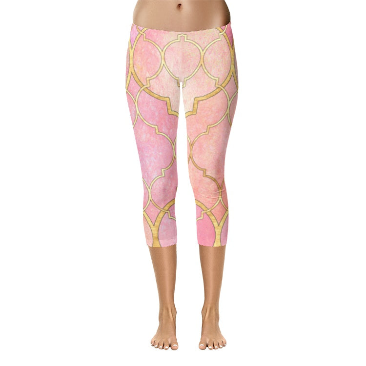 All-Over Print Capri Leggings