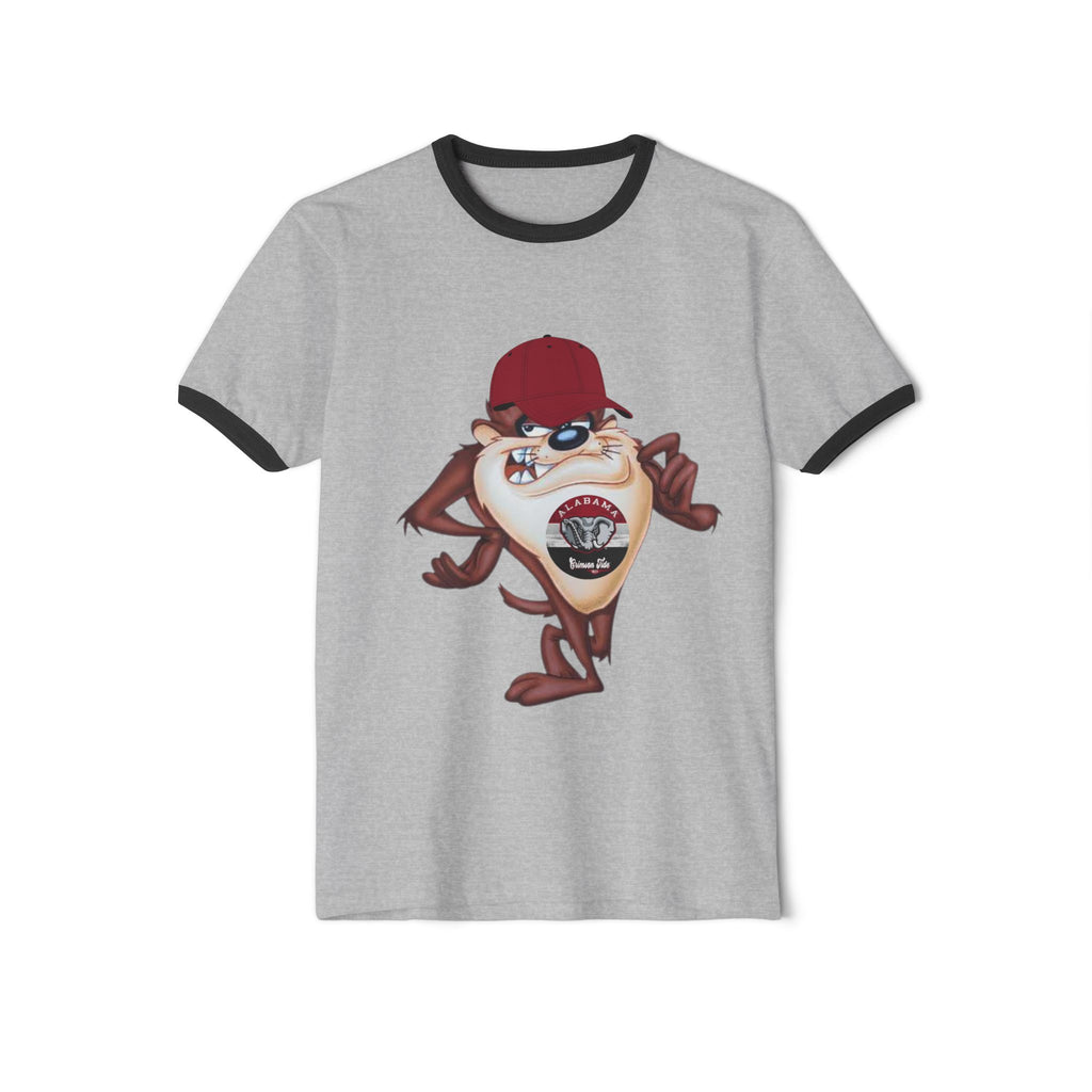 Vintage Cartoon Taz  Alabama Ringer Tee — Retro Looney Tunes T-Shirt