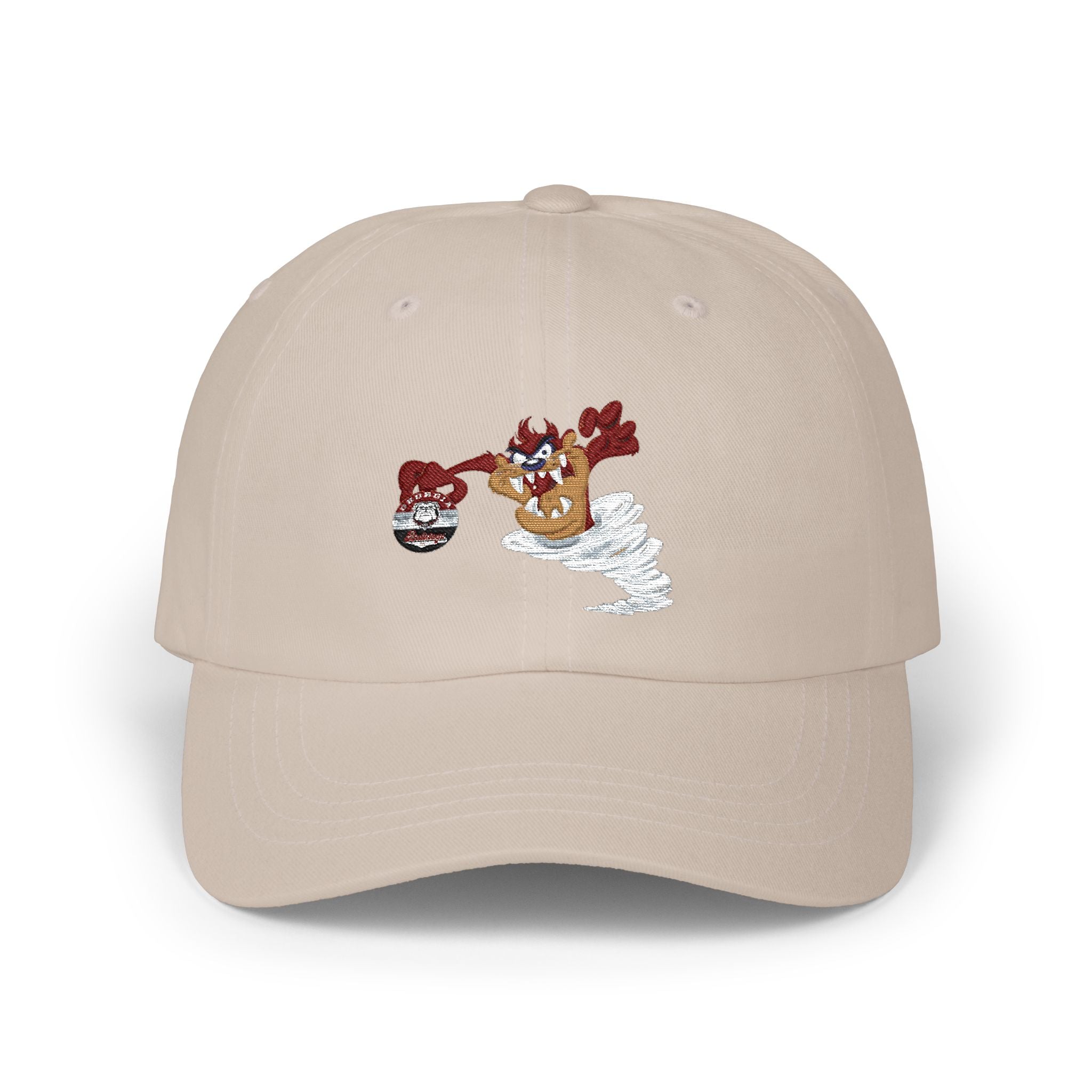 GA Bulls Dogs Dad Cap — Vintage Tasmanian Devil Cartoon Baseball Hat
