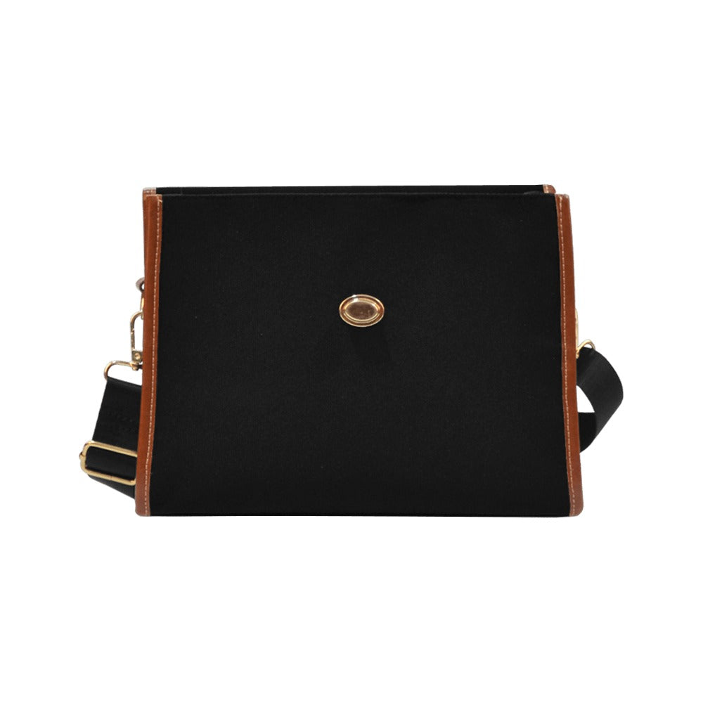 NDO Designs Black GeoWaterproof Canvas Bag (Model 1641)