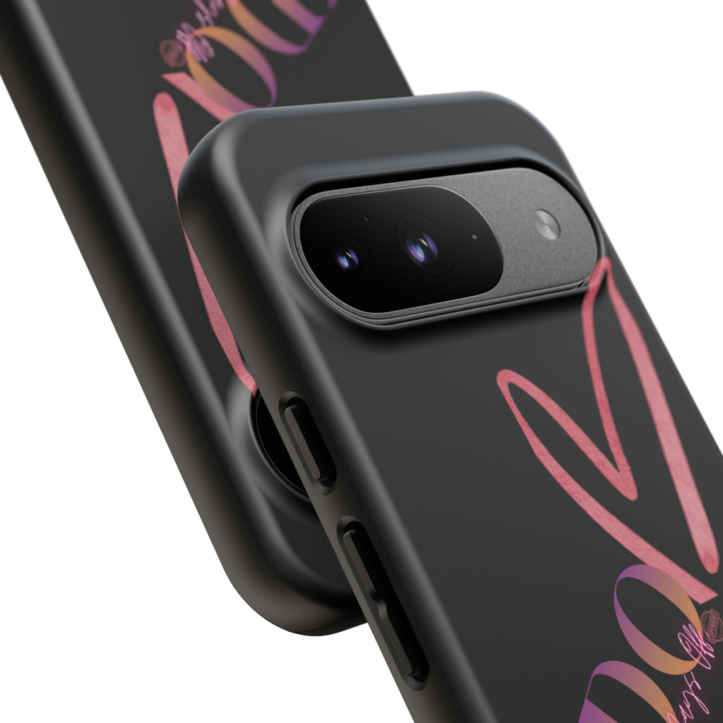 NDO Heart Phone Case – Slim Tough Protective iPhone Cover with Pink Heart Design