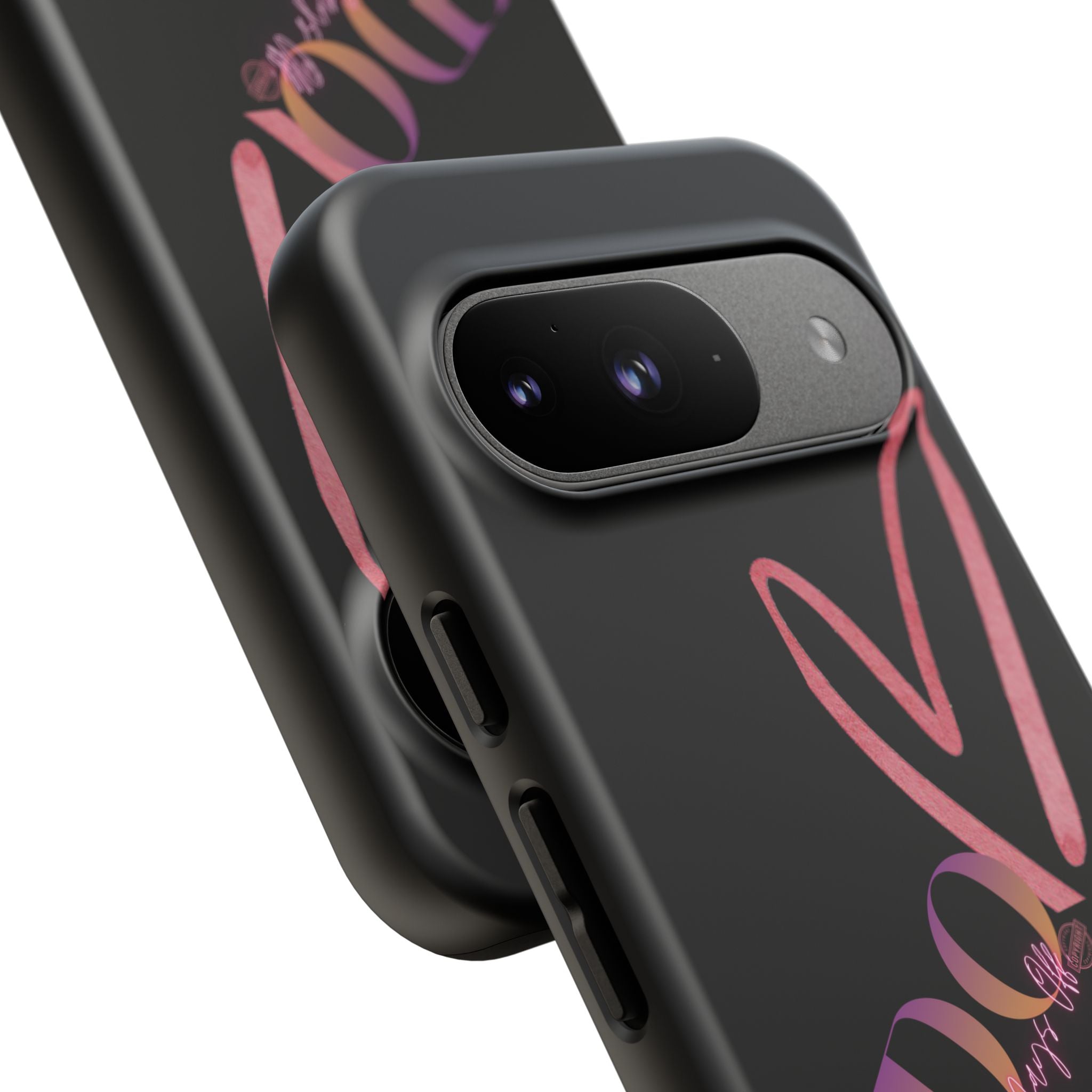 NDO Heart Phone Case – Slim Tough Protective iPhone Cover with Pink Heart Design