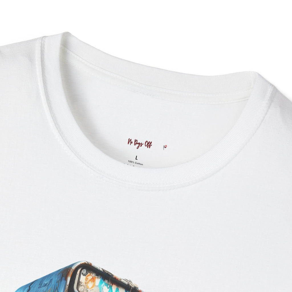 Gen X Retro Payphone Tee — Vintage Graffiti Phone Graphic T-Shirt