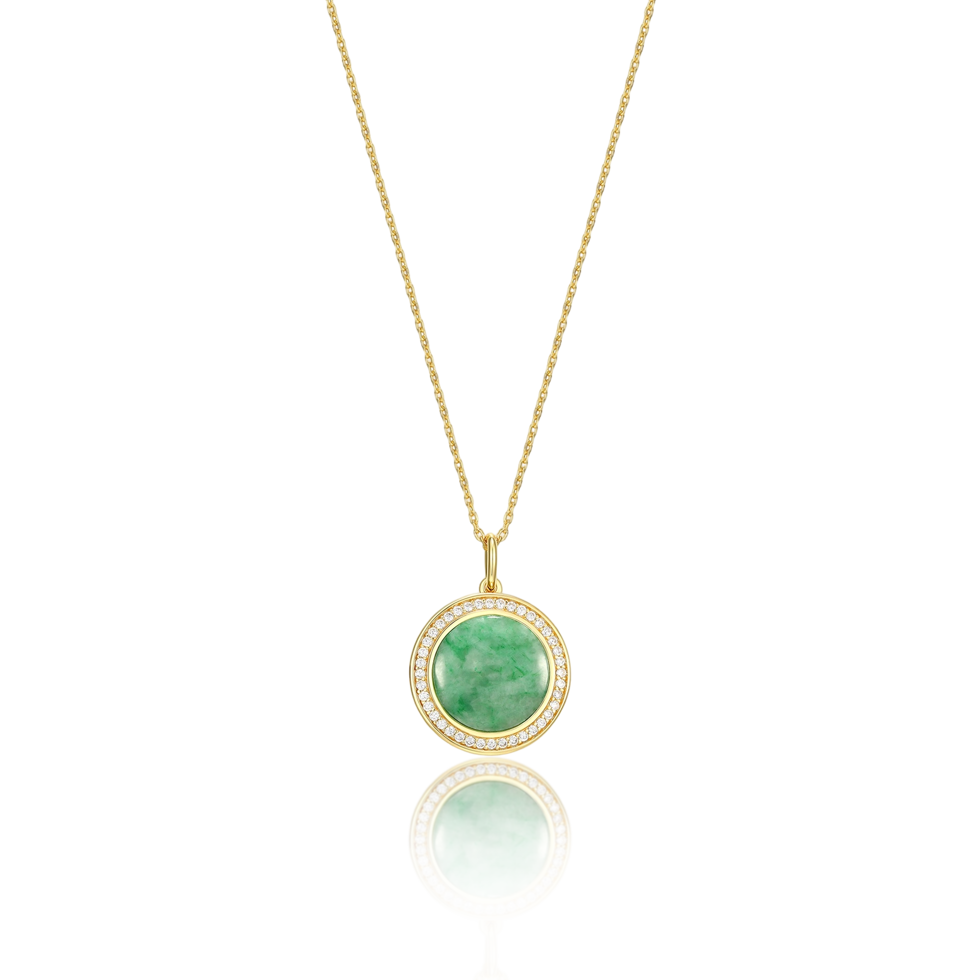 18K Gold Plated Legacy Jade Locket SN004G