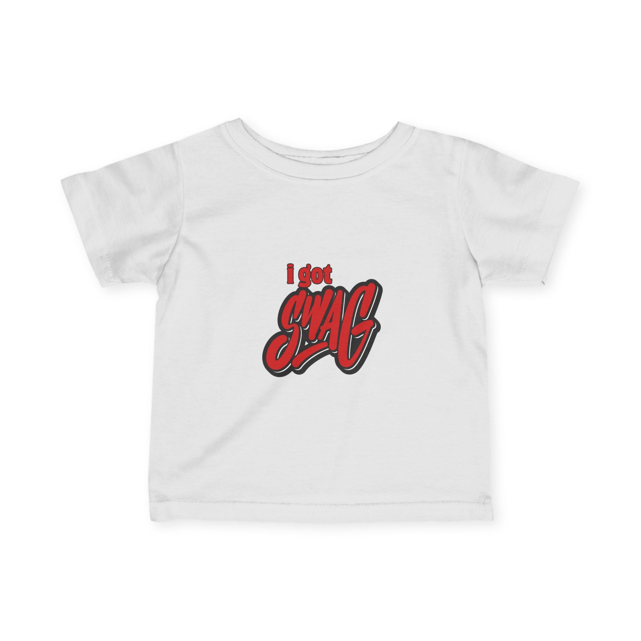 Infant Tee — "I Got Swag" Red Graffiti Baby Shirt