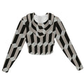 NDO Designs Women's Chiffon Cropped Jacket zipper coat