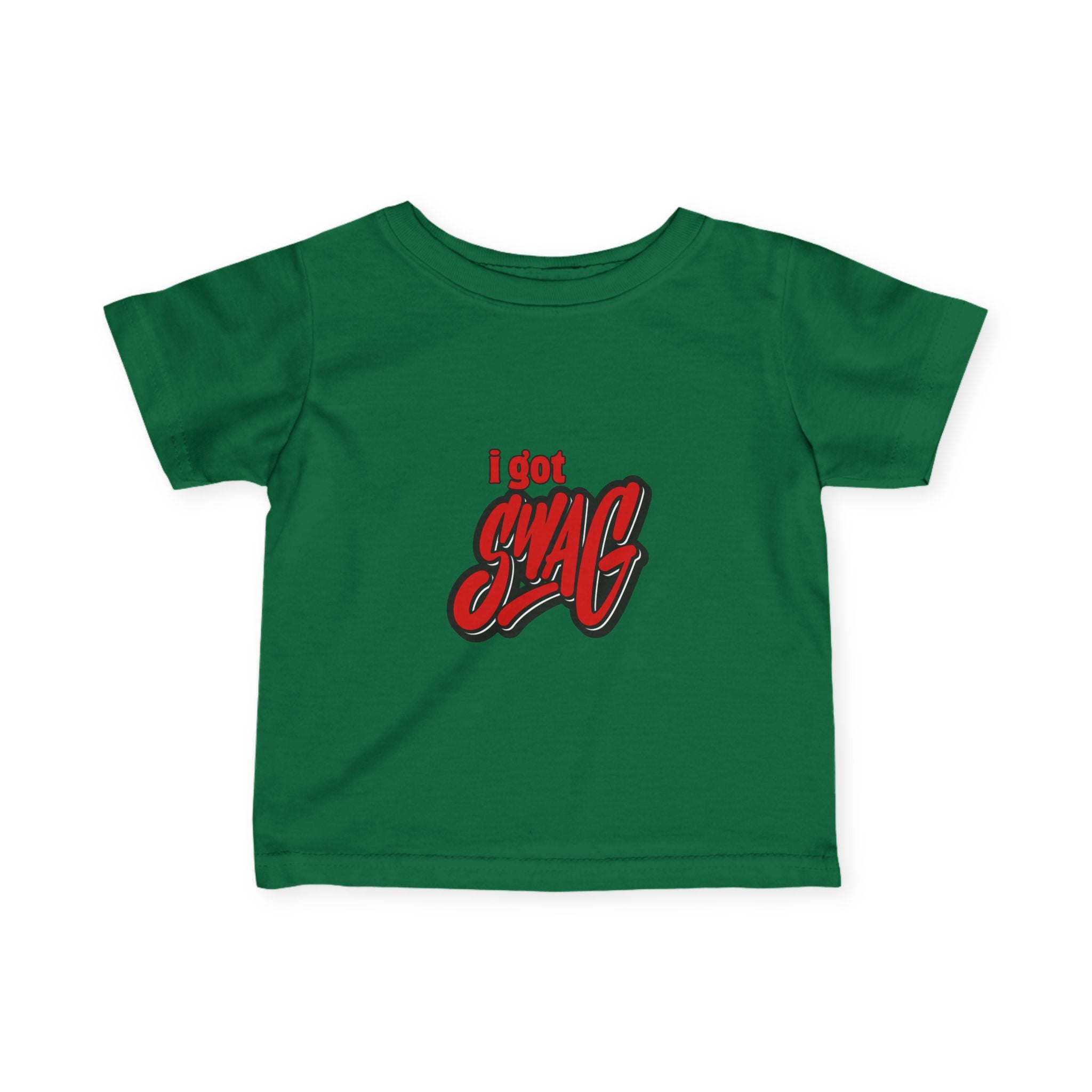 Infant Tee — "I Got Swag" Red Graffiti Baby Shirt