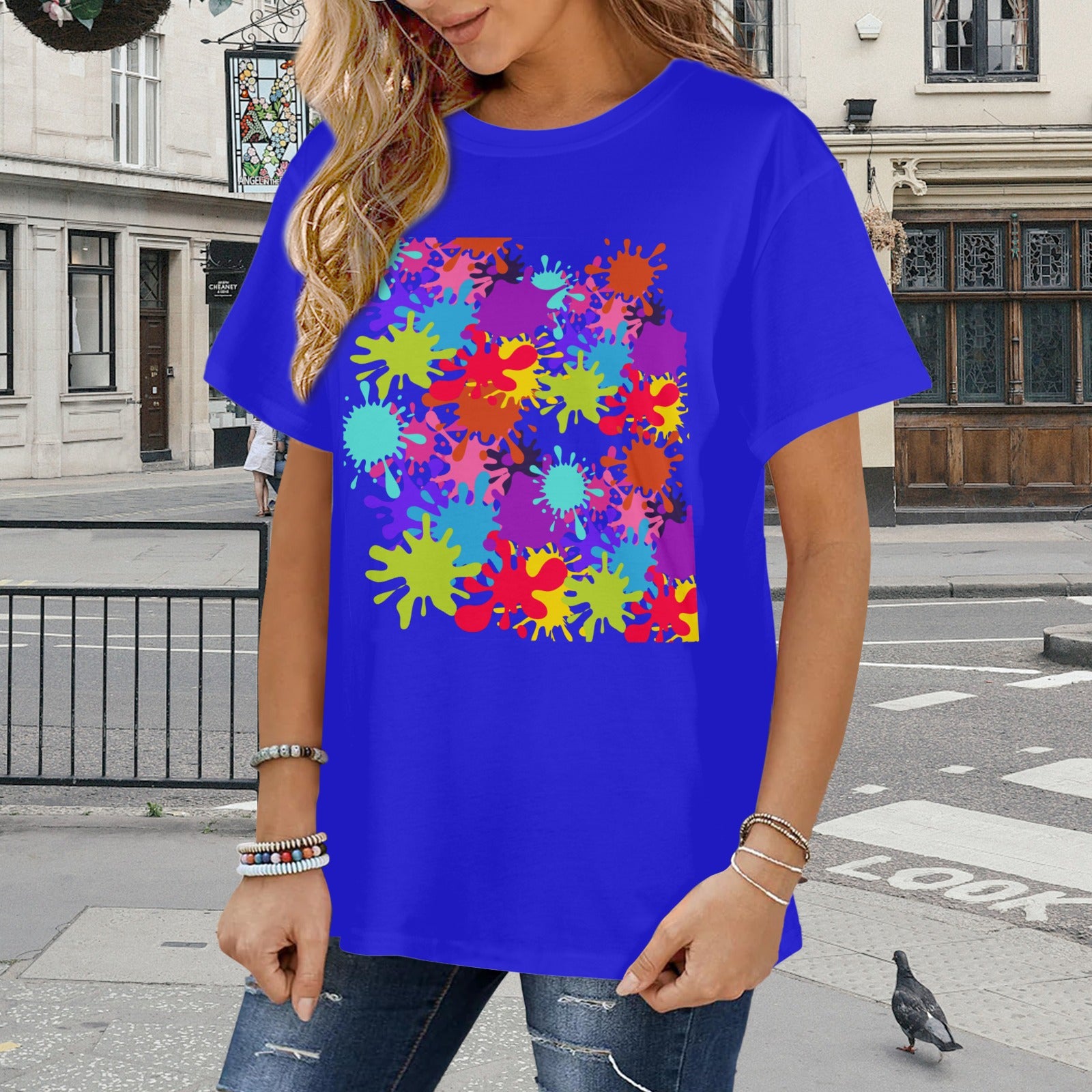 Women's NDO Paint Splat T Shirt