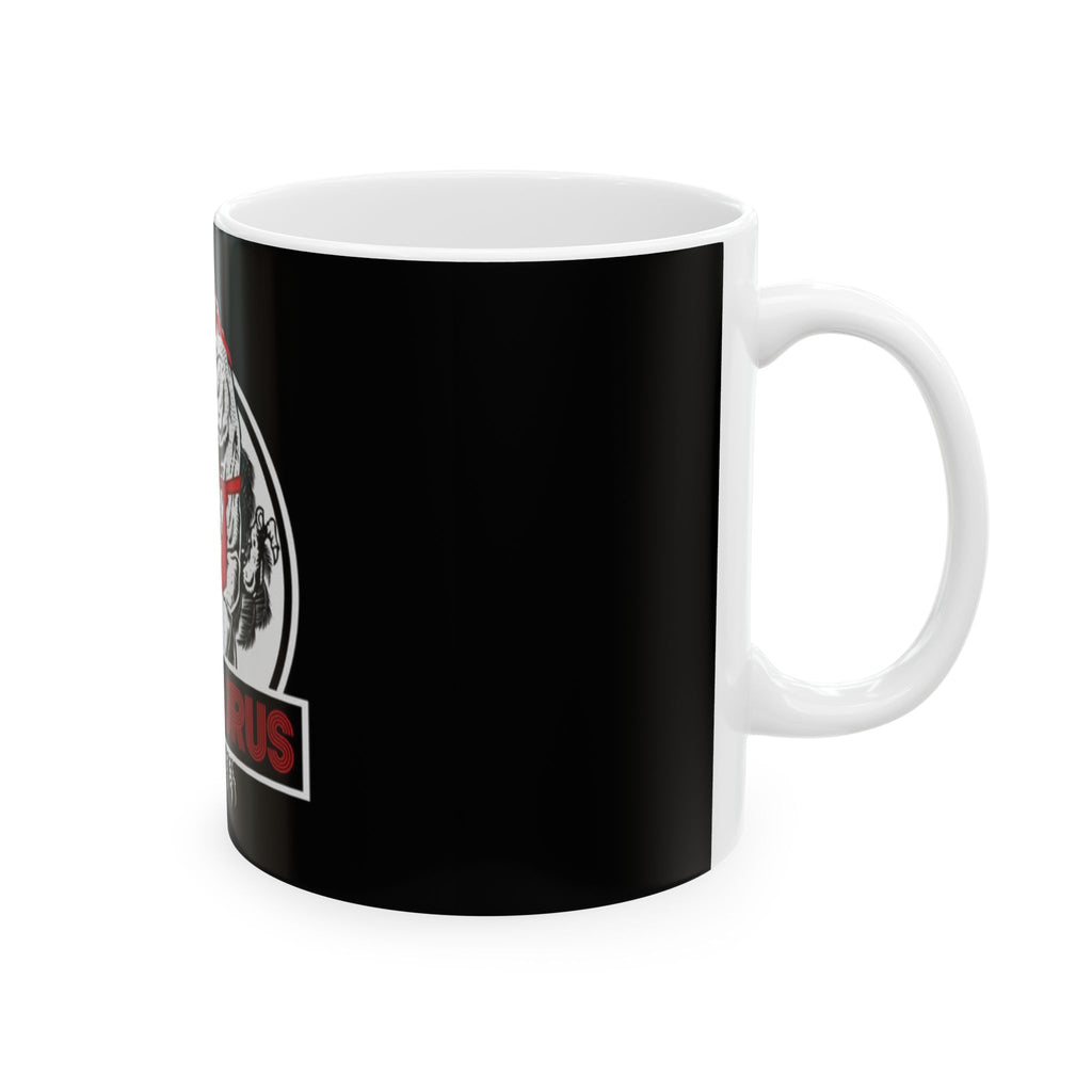 Papasaurus Ceramic Mug — Funny T-Rex Father’s Day Coffee Cup (11oz/15oz)