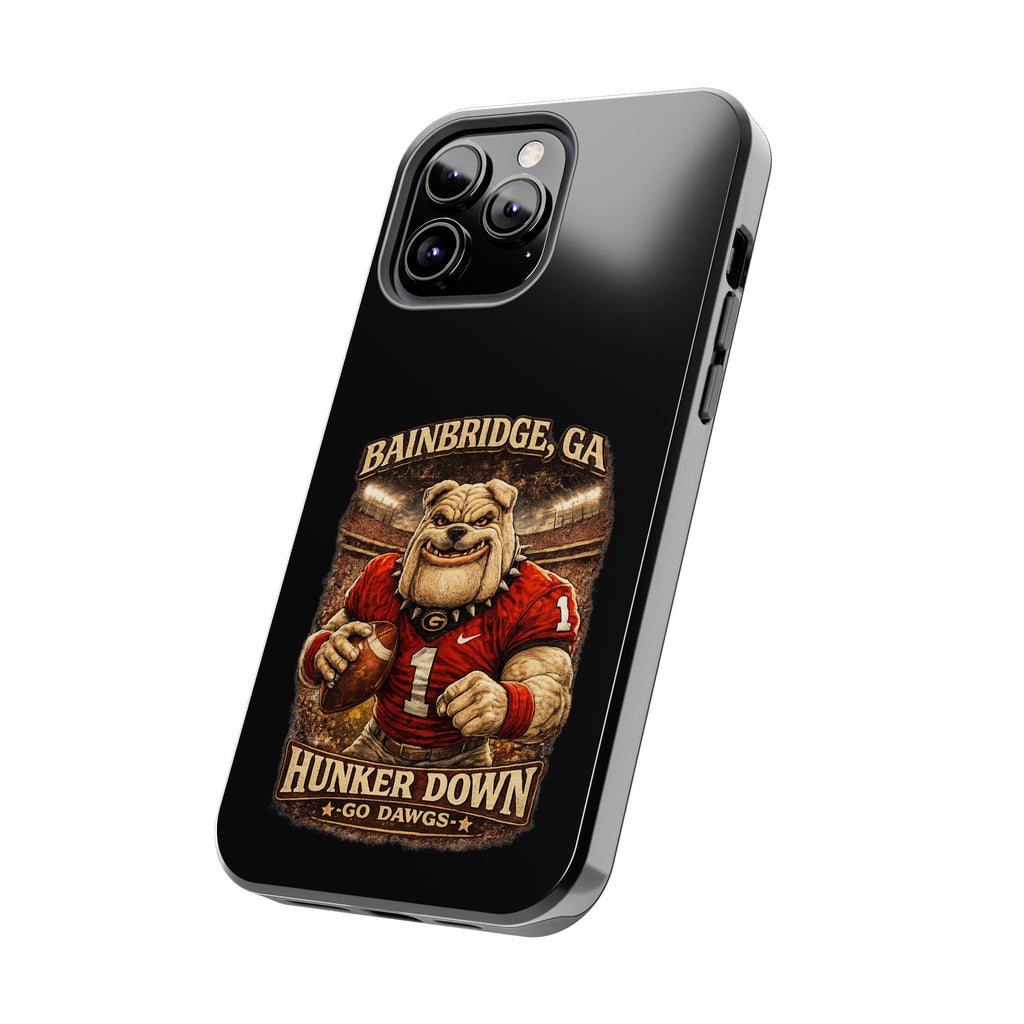 Bainbridge GA Bulldog Football Tough Phone Case — "Hunker Down" Game Day Protector