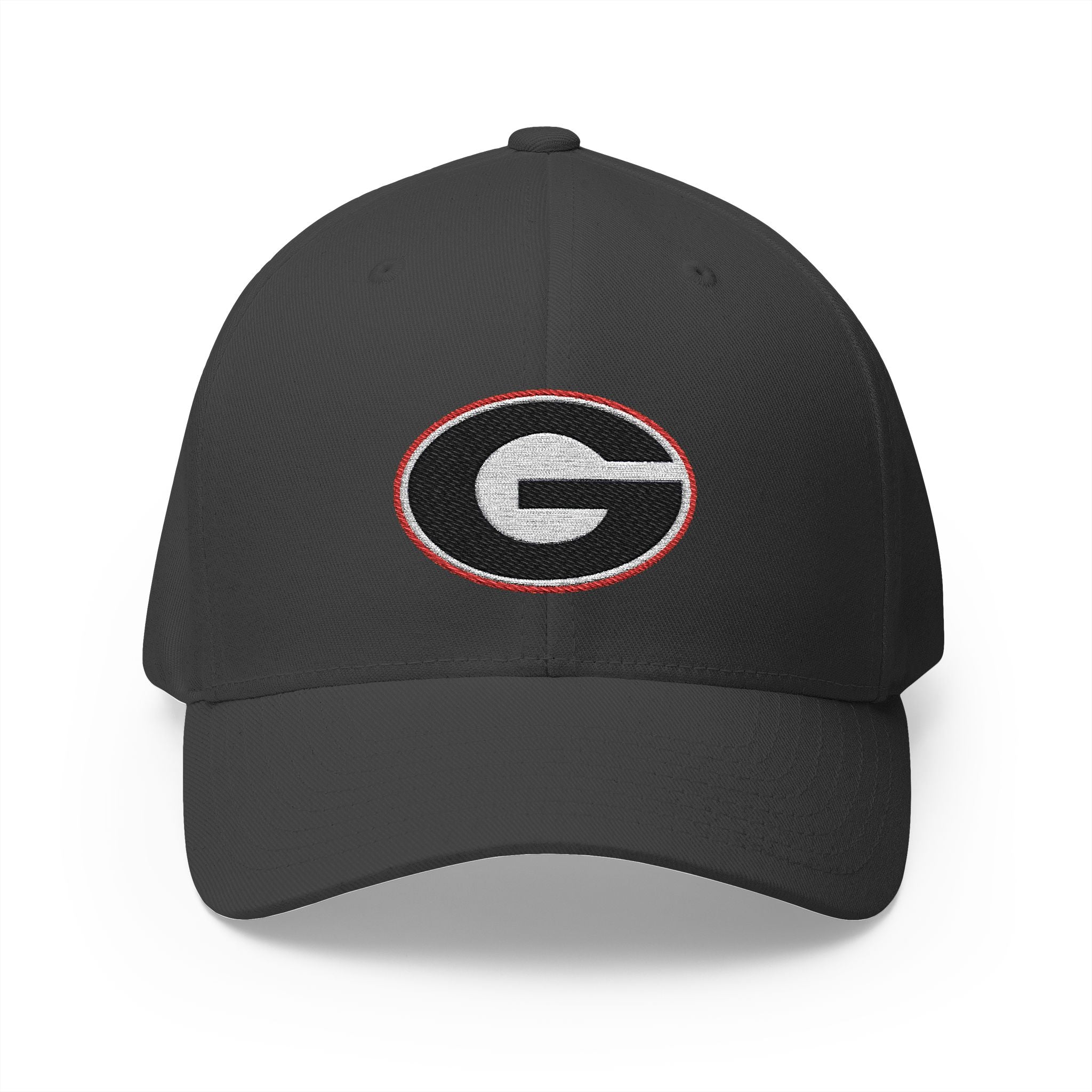 Embroidered GA Bulldogs G Logo Structured Cap — Closed-Back Baseball Hat with 'MY DAWGS' Detail