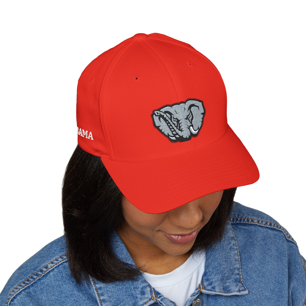 Embroidered ALABAMA (BAMA)  — Classic Structured Closed-Back Baseball Cap