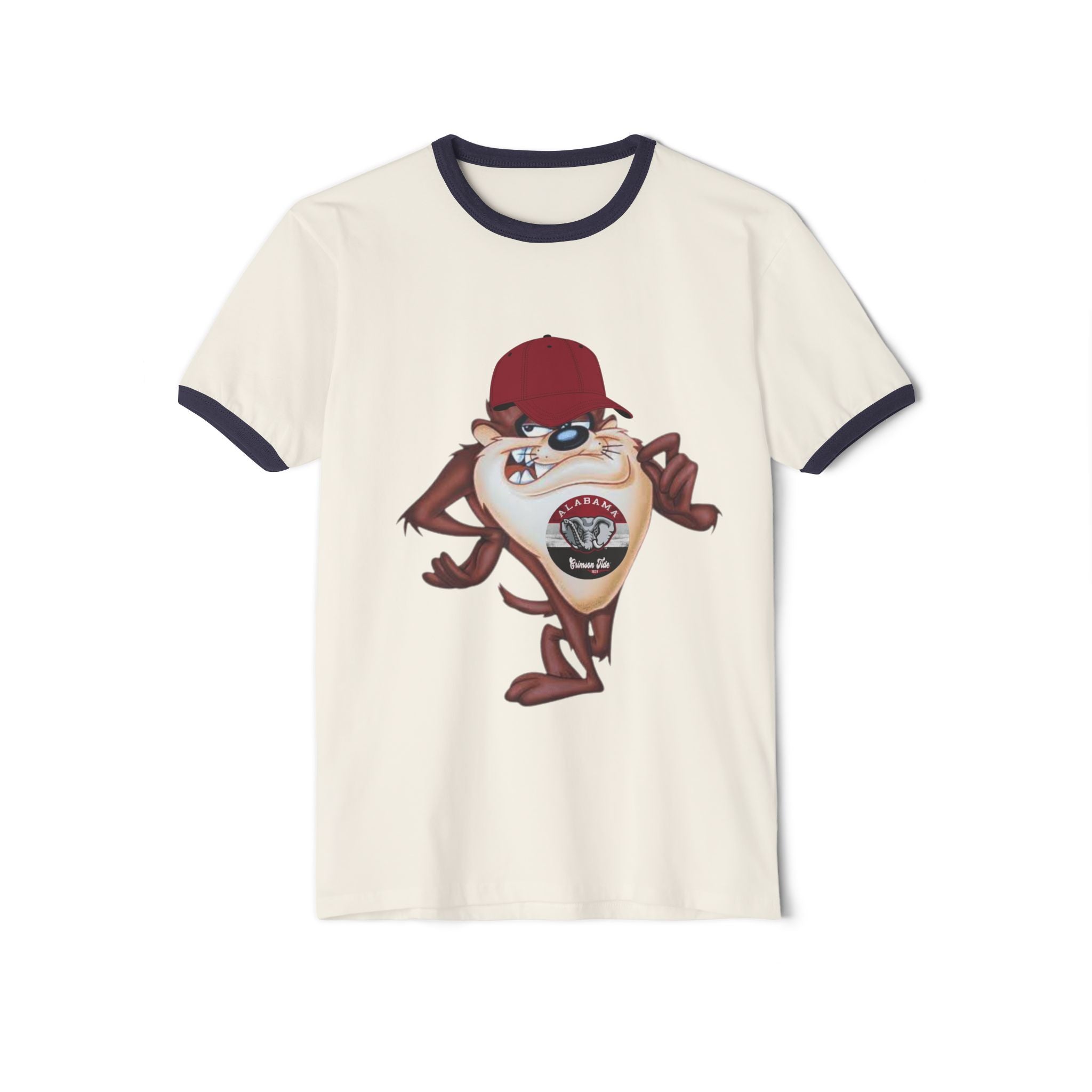 Vintage Cartoon Taz  Alabama Ringer Tee — Retro Looney Tunes T-Shirt