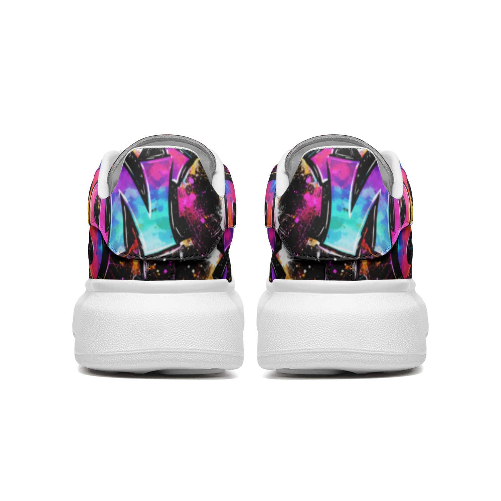 NDO Vibe Slip Lace Up Faux Leather Sneakers