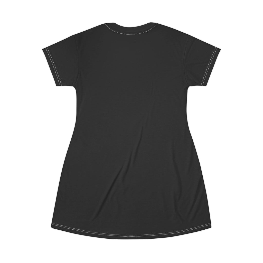 Drip 2 Hard Heart Graphic T-Shirt Dress — Edgy Streetwear