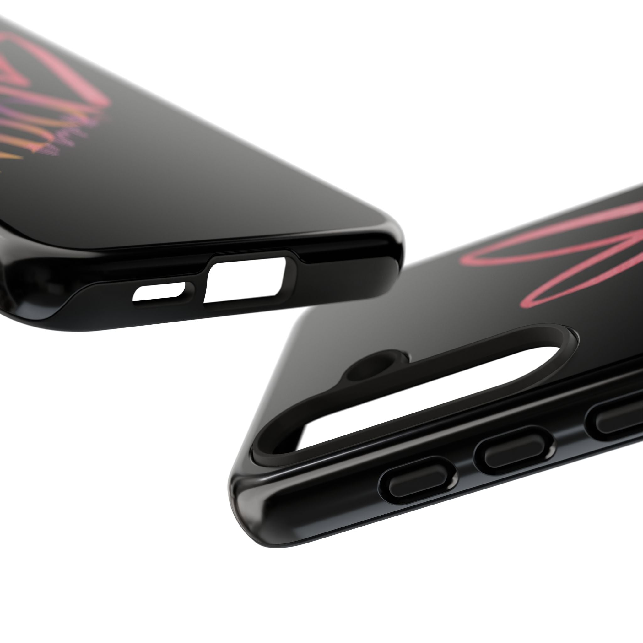 NDO Heart Phone Case – Slim Tough Protective iPhone Cover with Pink Heart Design