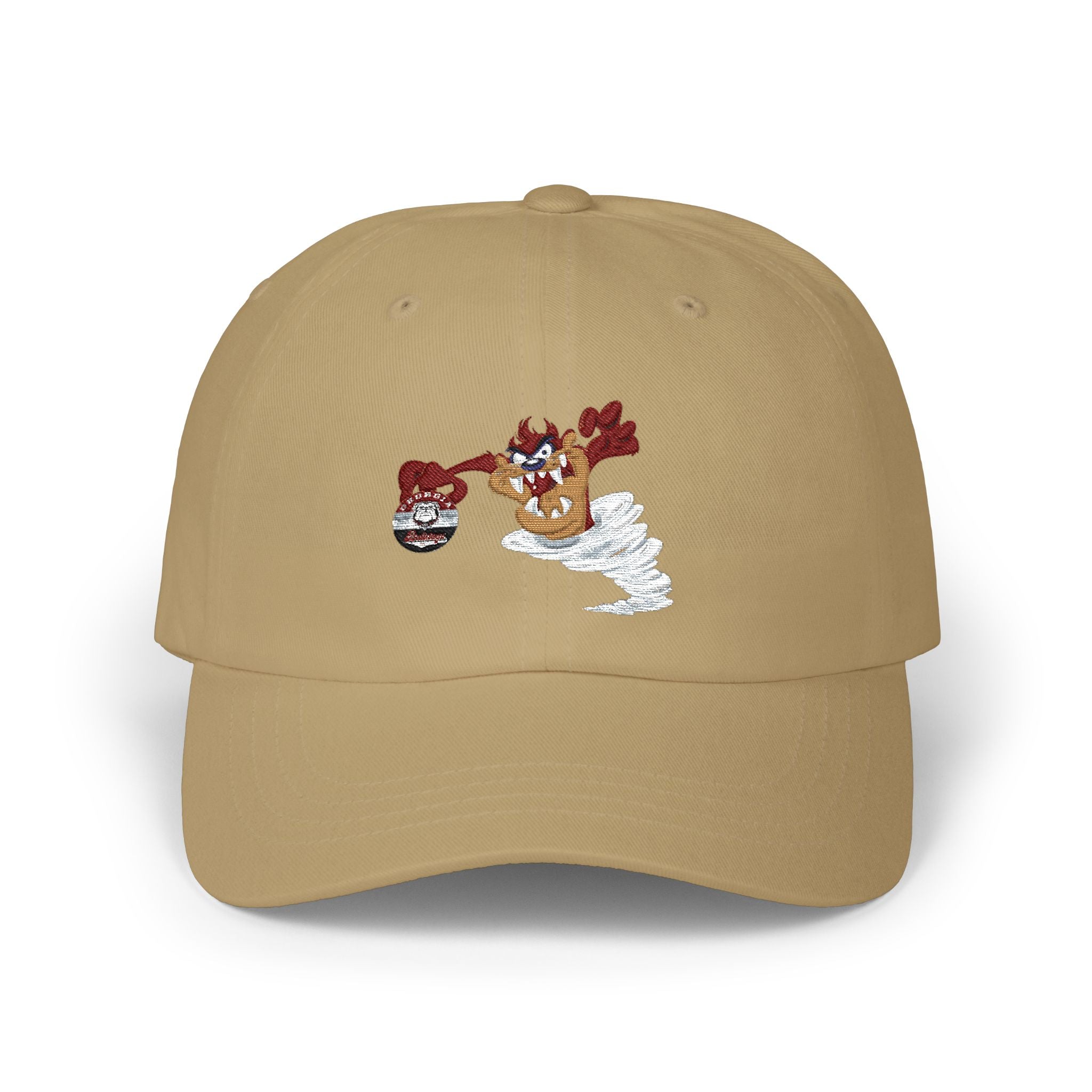 GA Bulls Dogs Dad Cap — Vintage Tasmanian Devil Cartoon Baseball Hat