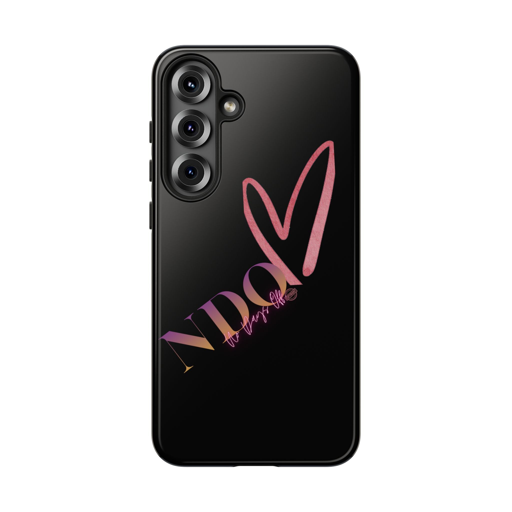 NDO Heart Phone Case – Slim Tough Protective iPhone Cover with Pink Heart Design
