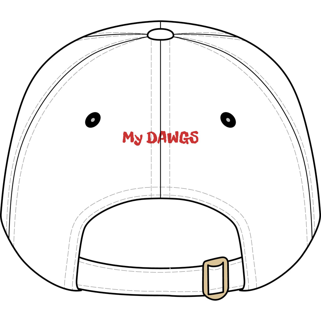 Youth Baseball Cap - Embroidered Georgia Bulldogs 'GEORGIA' Front & 'My DAWGS' Back