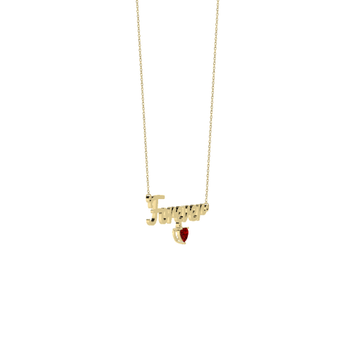 Birthstone Name Necklace