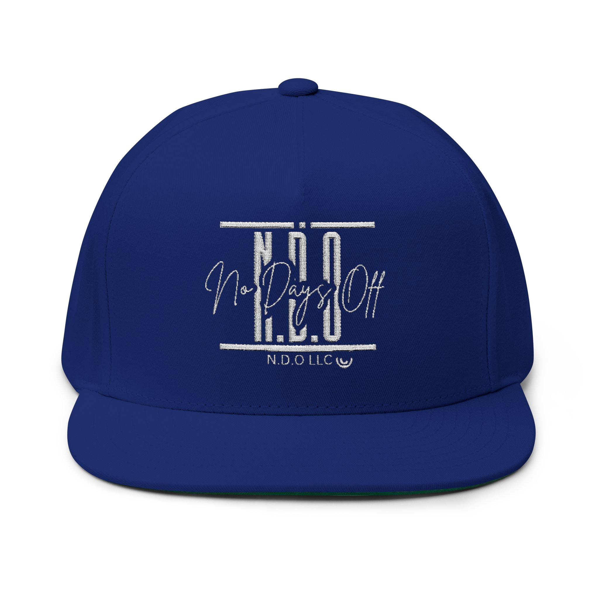 Flat Bill Cap — Embroidered NDO Streetwear Snapback