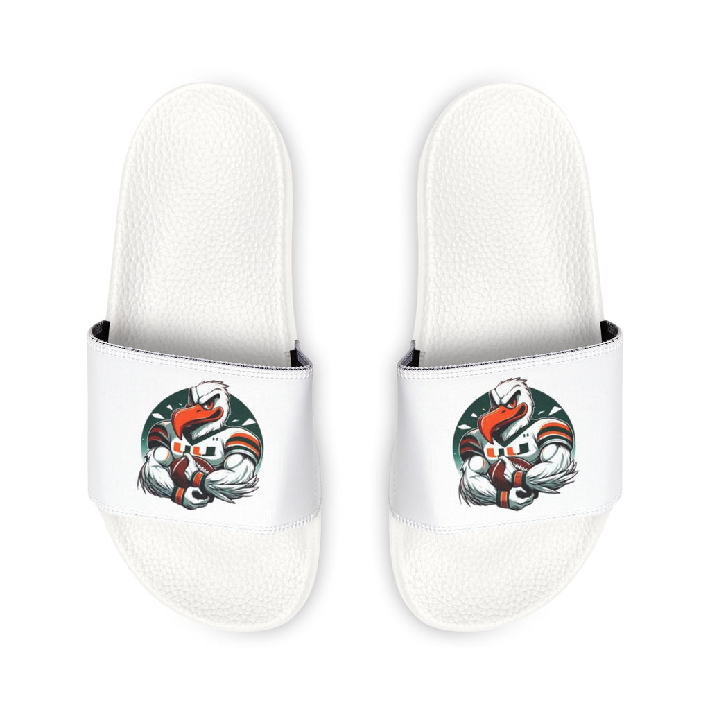 Miami Hurricanes Men's Slide Sandals with Retro Graphic