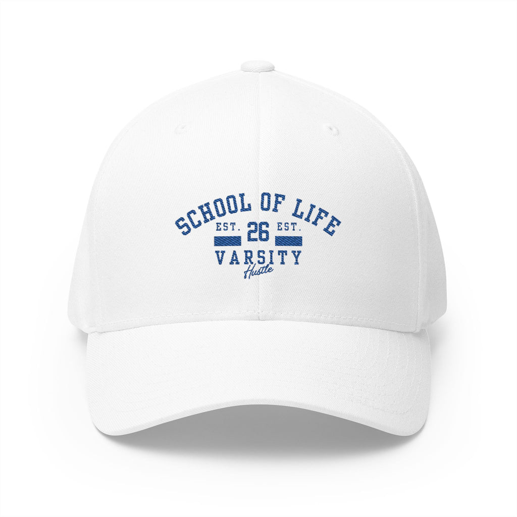 School of Life Varsity Cap — Embroidered Closed-Back Baseball Hat