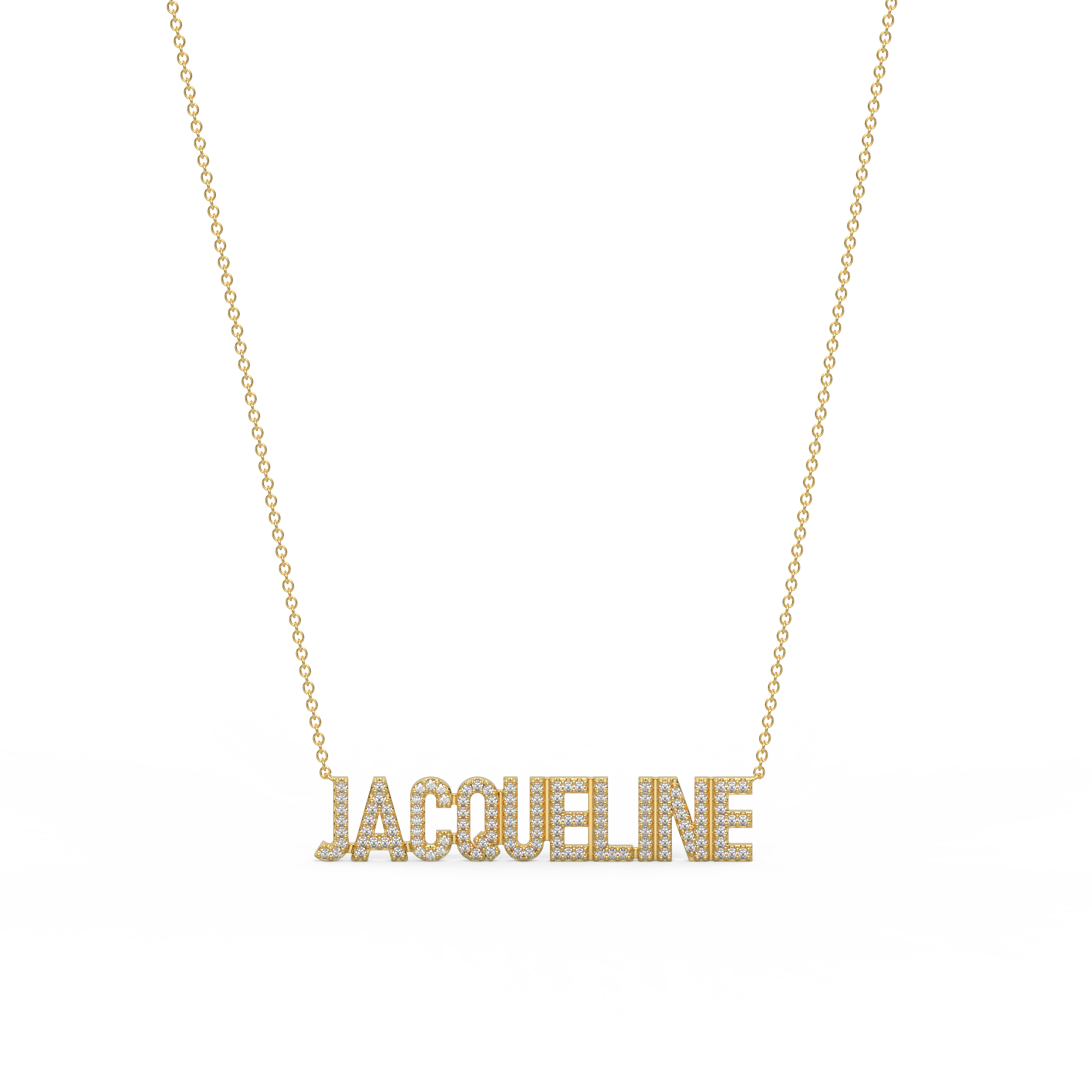 Gold Plated Silver Signature name necklace AW24N002GD