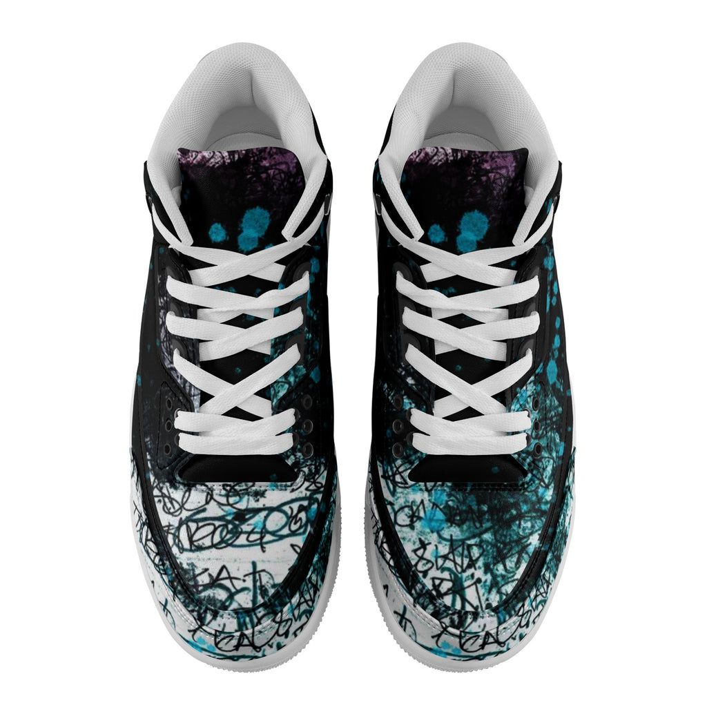 NDO Designs Street Graph Unisex Non Slip Sneakers Lace Up Fashion Shoes